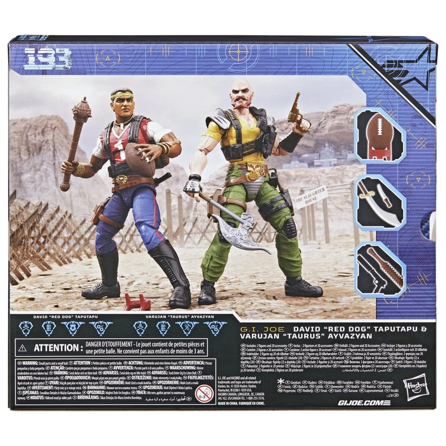 G.I. Joe Classified Series Akční figurky 2-Pack #193 David "Red Dog" Taputapu & Varujan "Taurus" Ayvazyan 15 cm fotografii produktu