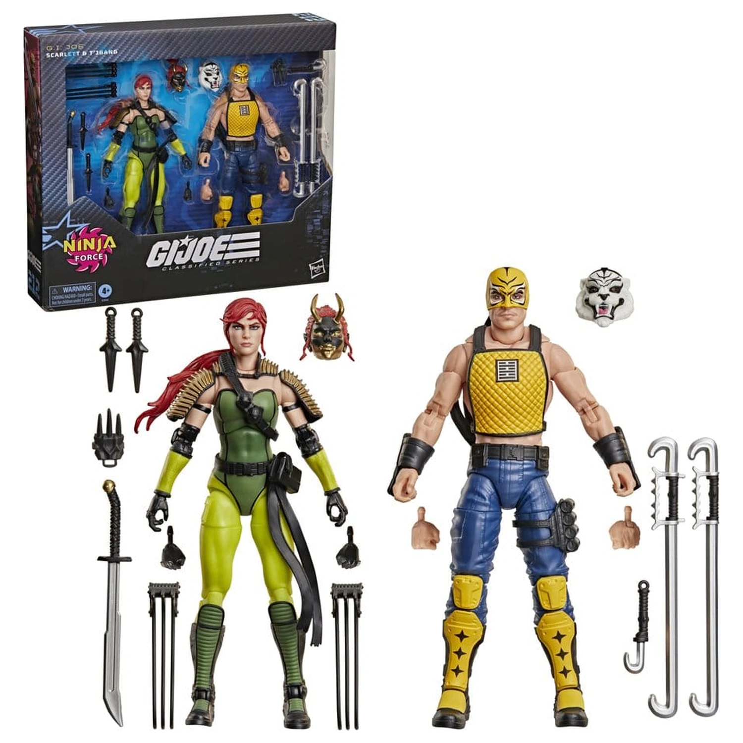 G.I. Joe Classified Series Akční figurka 2-Pack #212 Ninja Force Scarlett & T'Jbang 15 cm fotografii produktu
