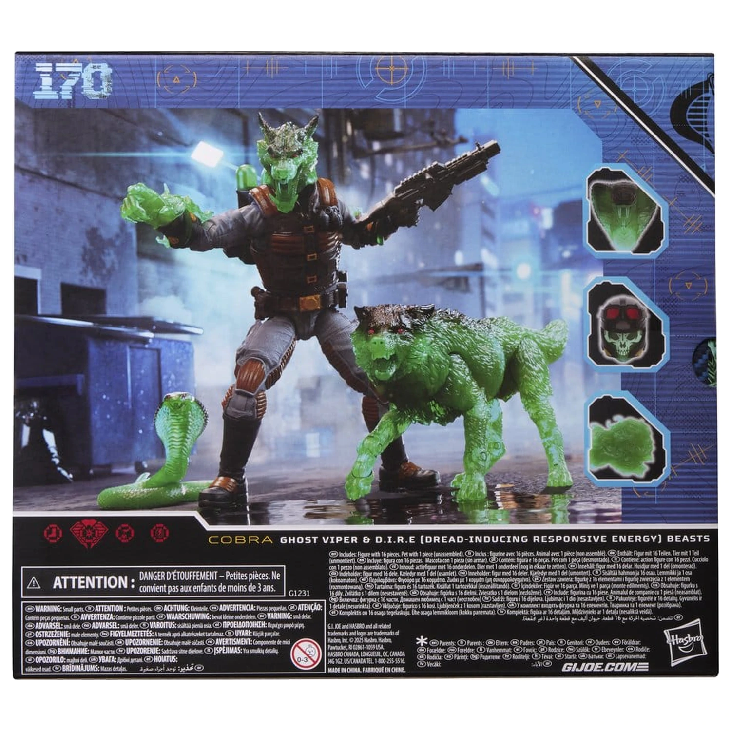 G.I. Joe Classified Series Akční figurka #170 Ghost Viper & D.I.R.E. Beasts 15 cm fotografii produktu