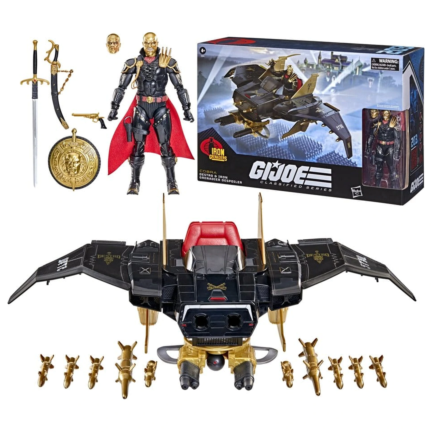 G.I. Joe Classified Series Akční figurka a sada vozidel #203 Destro & Iron Grenadier Despoiler 15 cm fotografii produktu