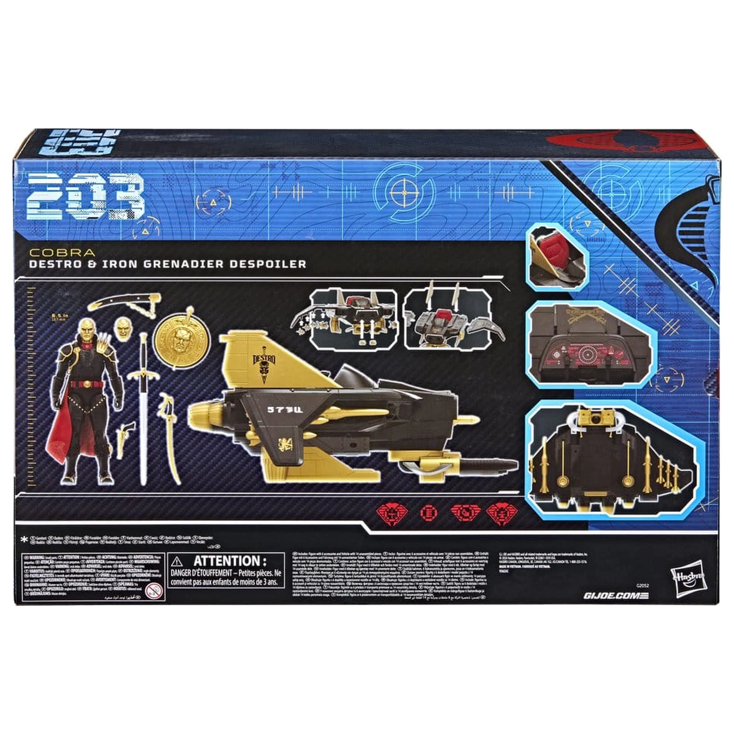 G.I. Joe Classified Series Akční figurka a sada vozidel #203 Destro & Iron Grenadier Despoiler 15 cm fotografii produktu