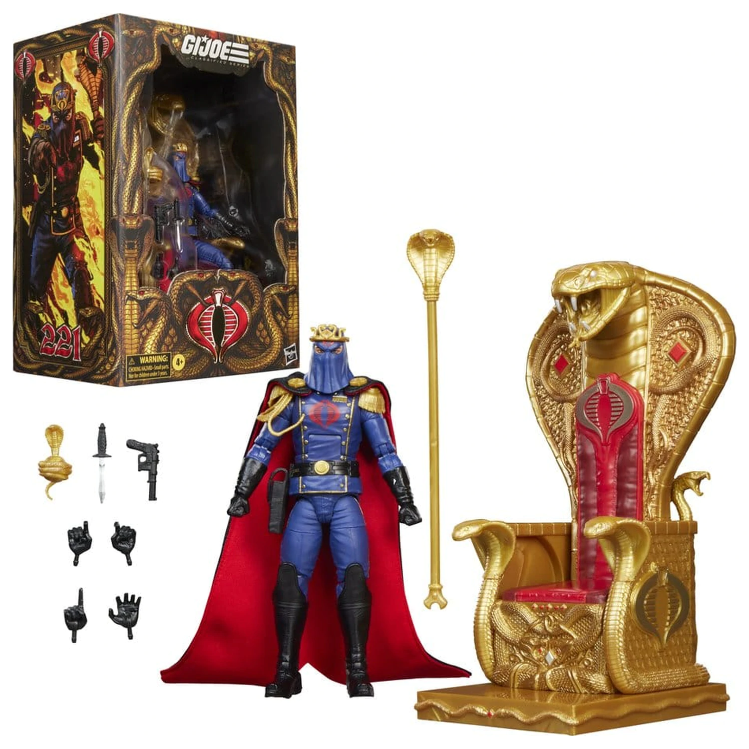 G.I. Joe Classified Series Akční figurka Cobra Commander in Dress Uniform & Throne 15 cm fotografii produktu