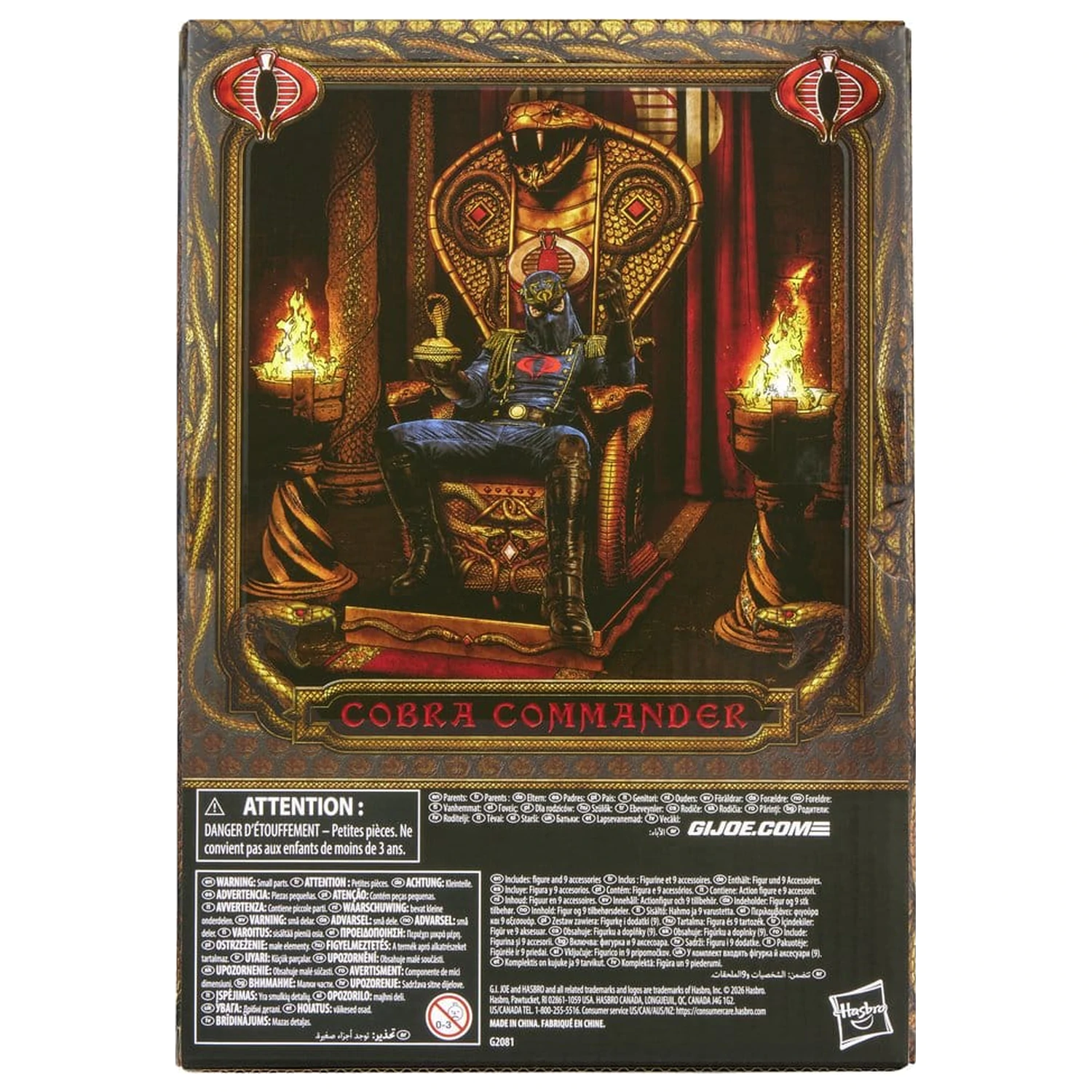 G.I. Joe Classified Series Akční figurka Cobra Commander in Dress Uniform & Throne 15 cm fotografii produktu