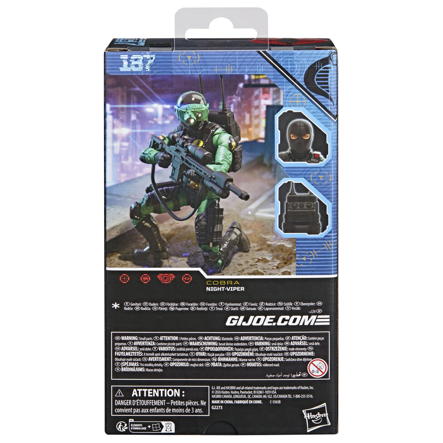 G.I. Joe Classified Series Cobra Night-Viper figurka 15cm fotografii produktu