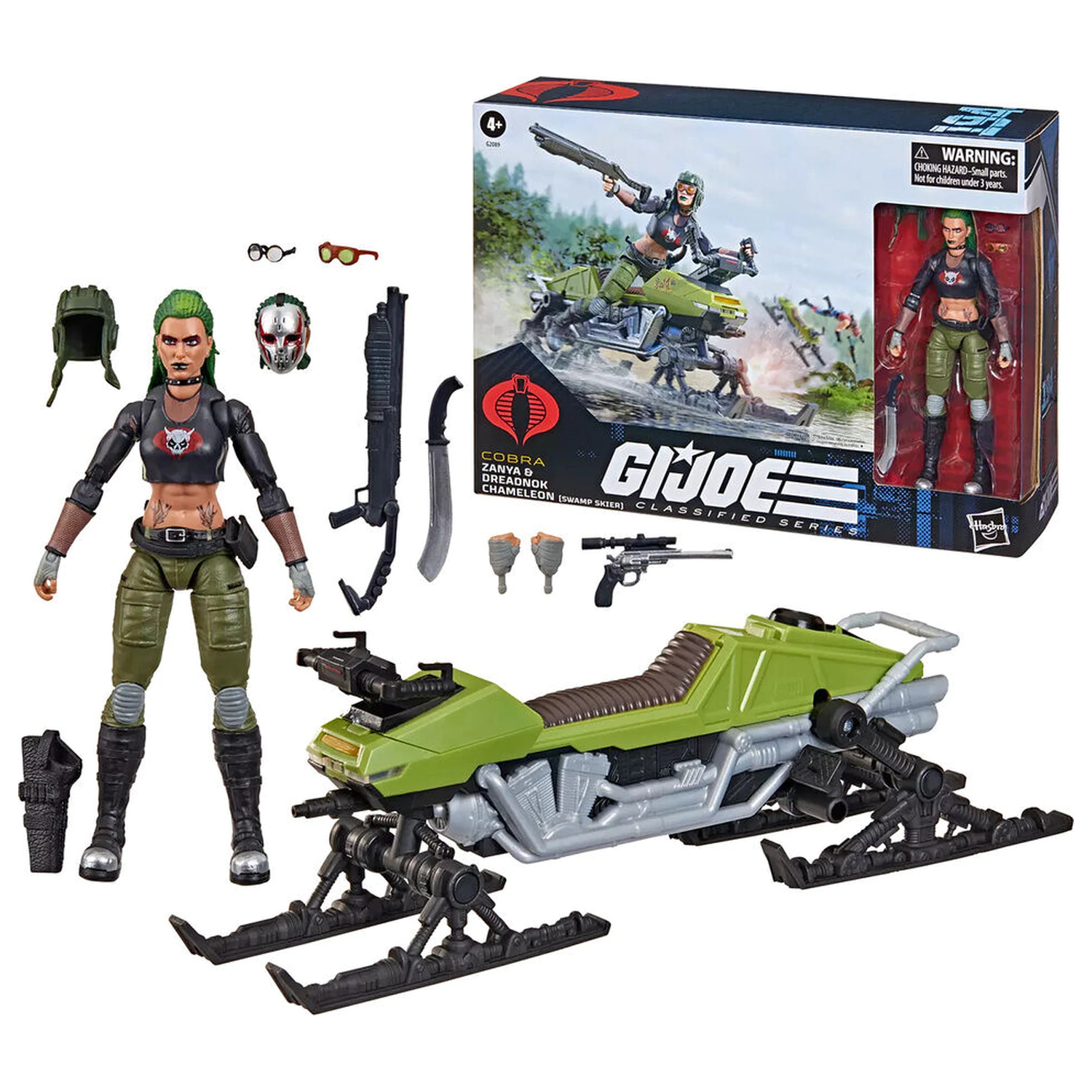 G.I. Joe Classified Series Cobra Zanya a Dreadnok Chameleon figurka 15cm fotografii produktu