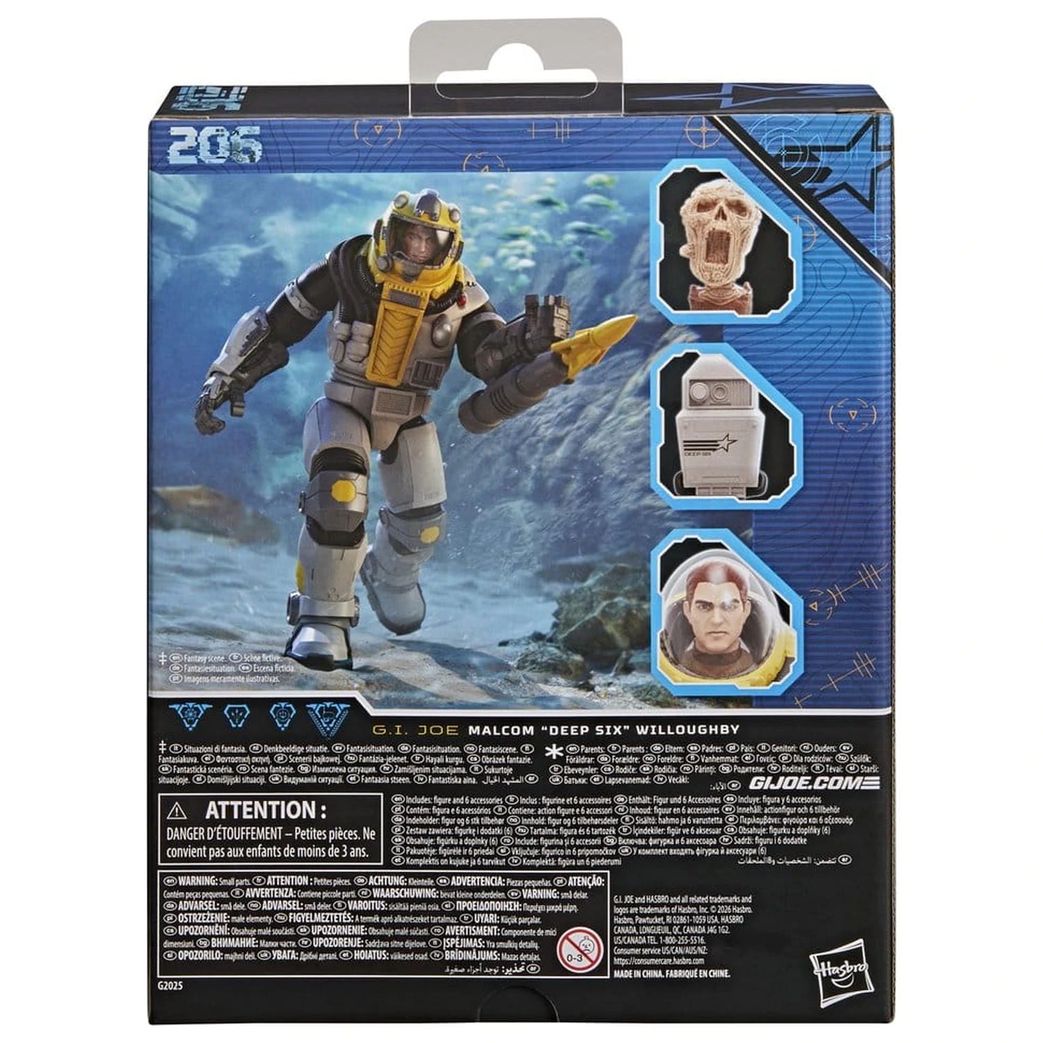 G.I. Joe Classified Series Deluxe Akční figurka #206 Malcom "Deep Six" Willoughby 15 cm fotografii produktu