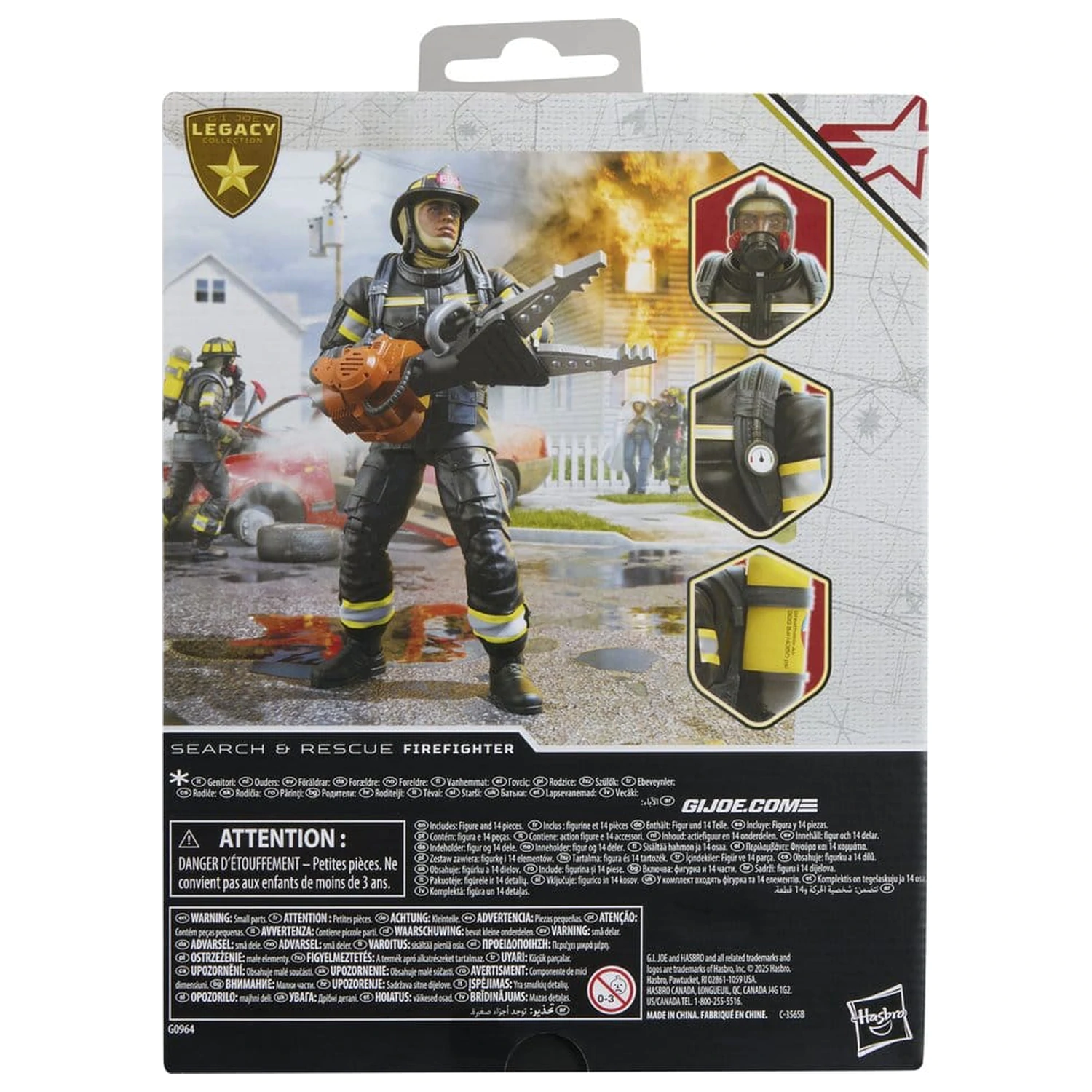 G.I. Joe Classified Series Legacy Collection Akční figurka Search & Rescue Firefighter 15 cm fotografii produktu