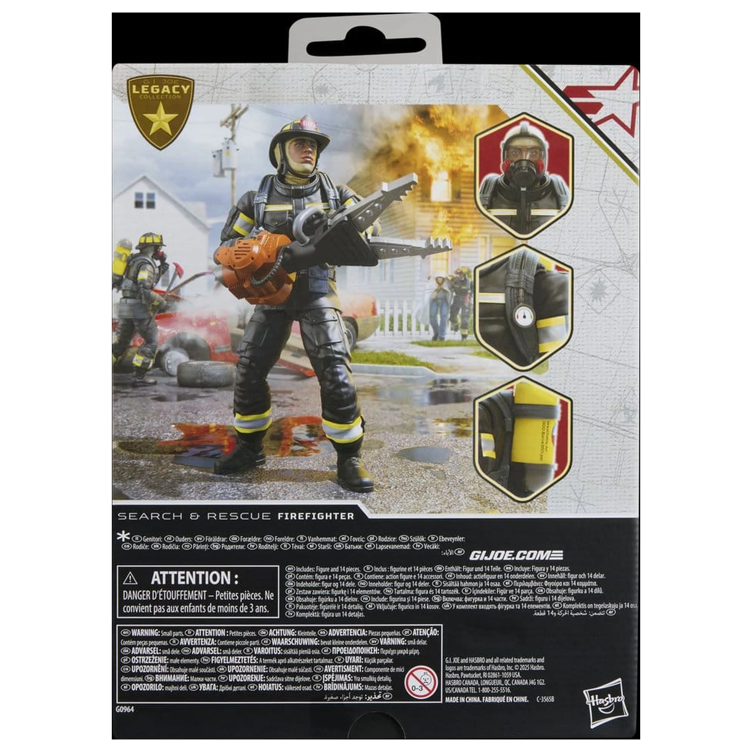 G.I. Joe Classified Series Legacy Collection Akční figurka Search & Rescue Firefighter 15 cm fotografii produktu