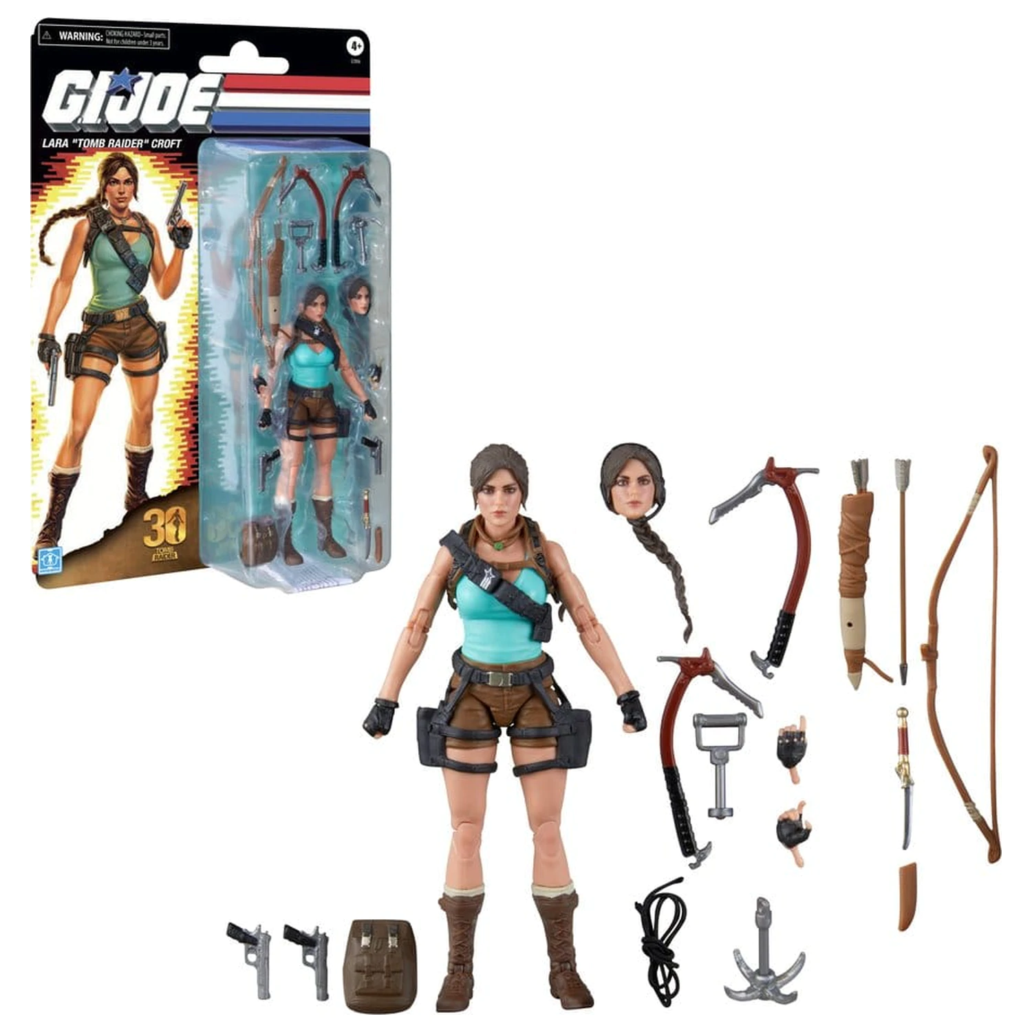 G.I. Joe Classified Series Retro Cardback Collaborative akční figurka Lara "Tomb Raider" Croft 15 cm fotografii produktu