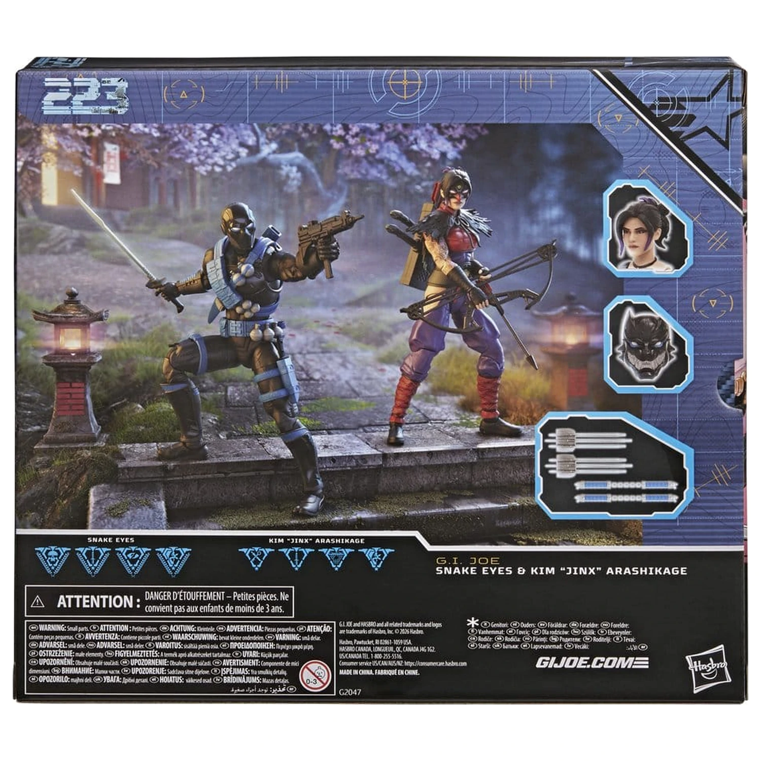 G.I. Joe Classified Series Akční figurka 2-balení Snake Eyes & Kim "Jinx" Arashikage 15 cm fotografii produktu