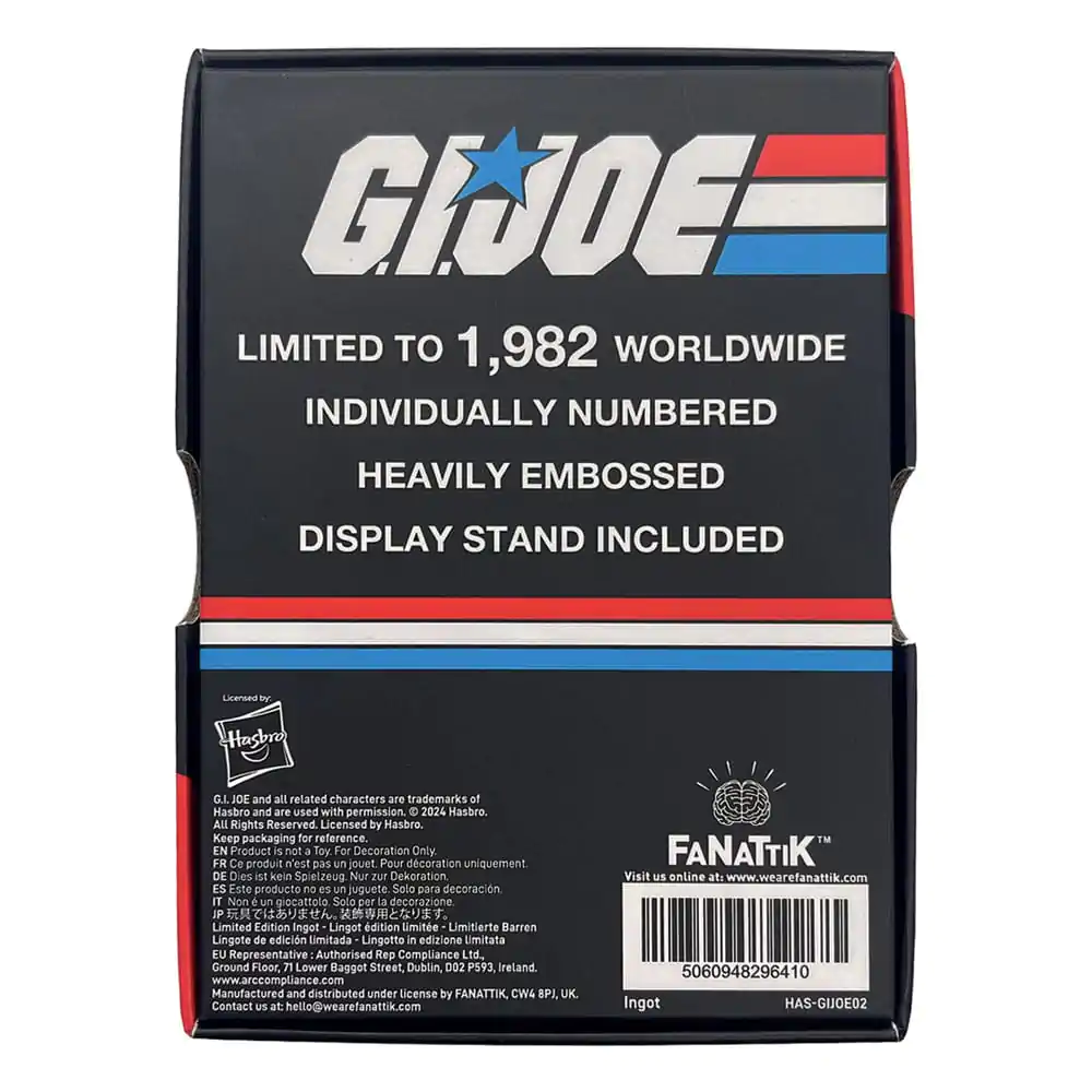 G.I. Joe Ingot A Real American Hero #1 Limitovaná edice fotografii produktu