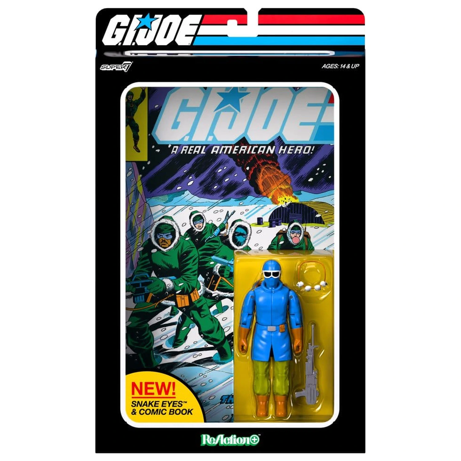 G.I. Joe ReAction+ akční figurka Snake Eyes (Skybound Comic Box Series, vydání #2) fotografii produktu