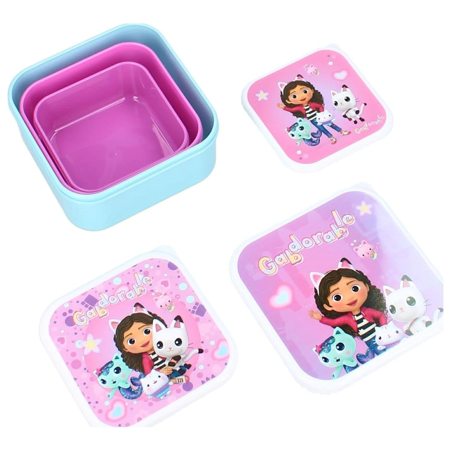 Gabby's Dollhouse Sada snackboxů Fresh Bites 12 cm fotografii produktu