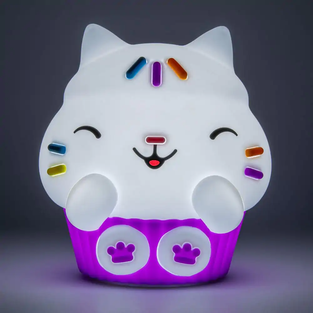 Gabby´s Dollhouse Squishy Glo silikonová lampička Cakey Cat 15 cm fotografii produktu