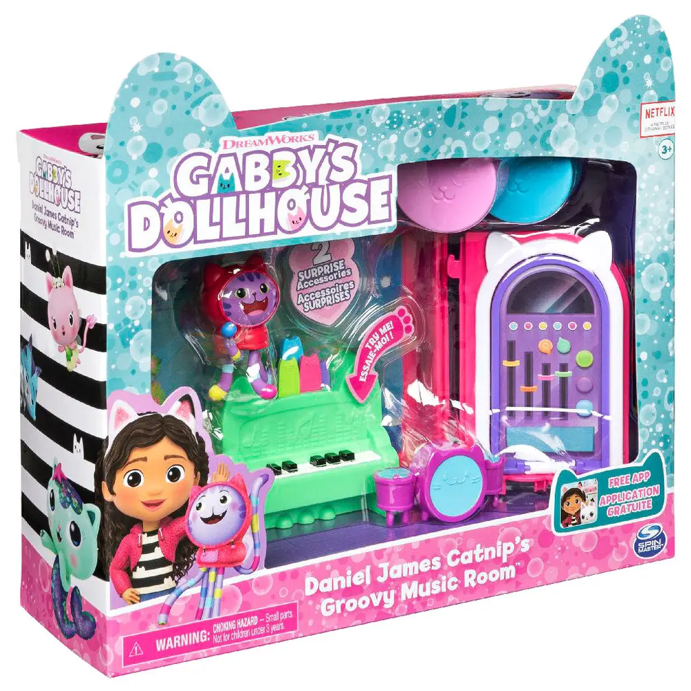 Gabbys Dollhouse Daniel James Catnips Groovy Hudební Pokoj fotografii produktu