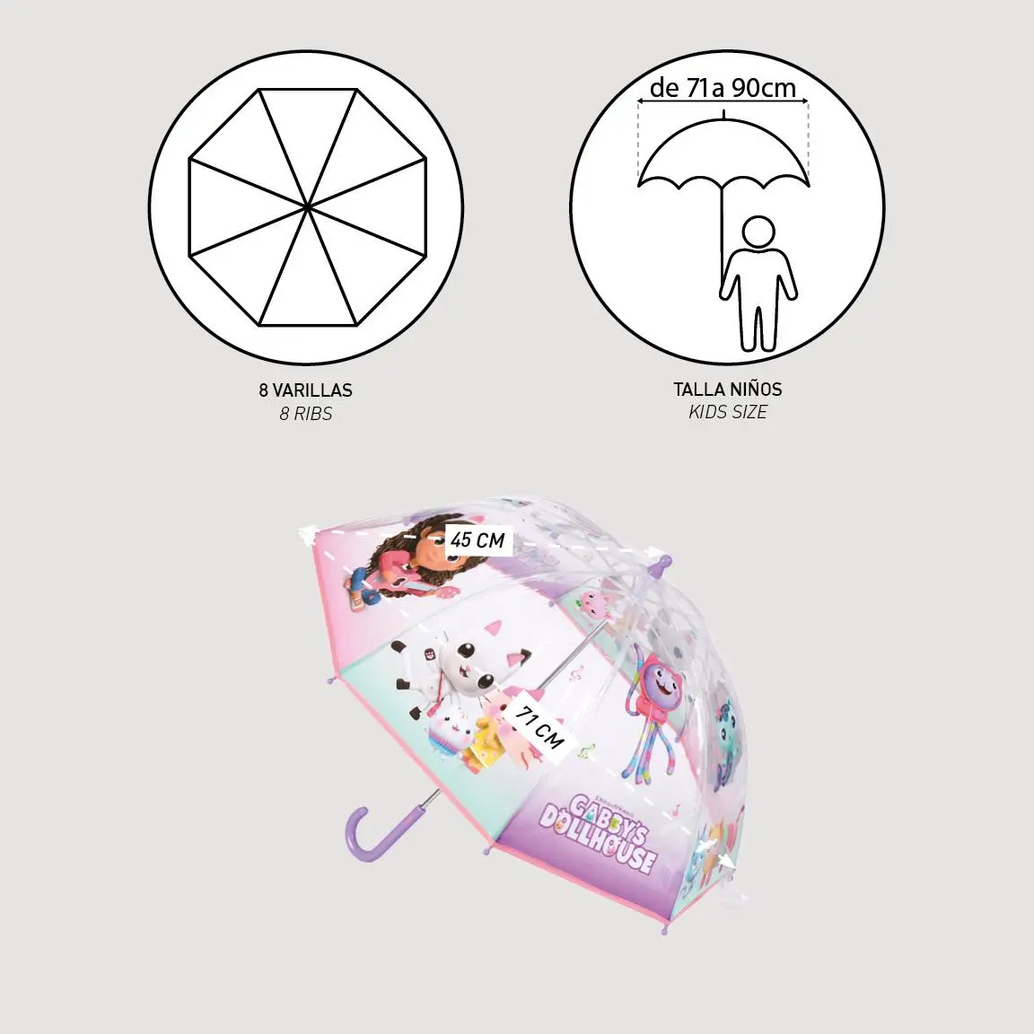 Gabbys Dollhouse deštník fotografii produktu
