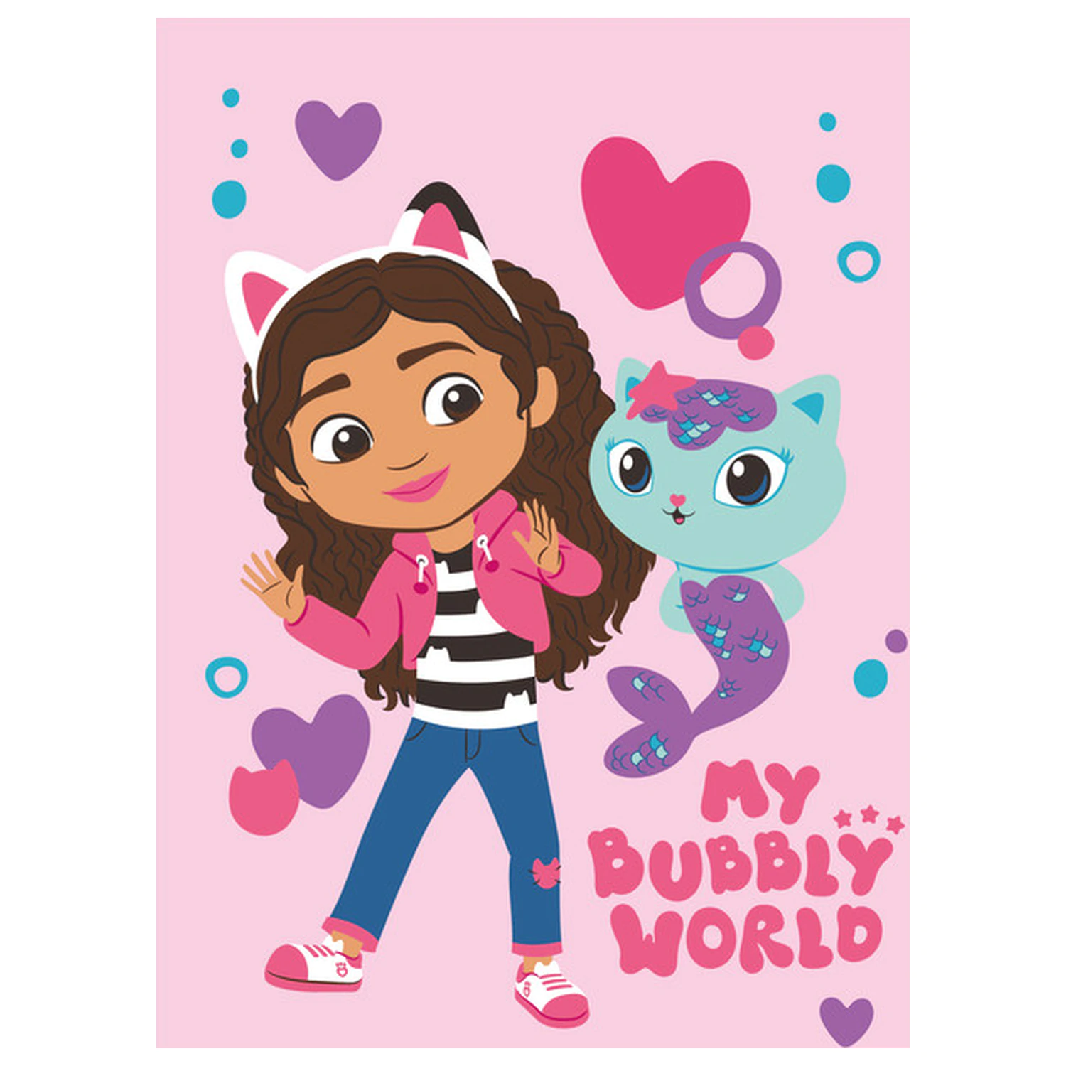 Gabi's Dollhouse Bubbly World fleecová deka fotografii produktu