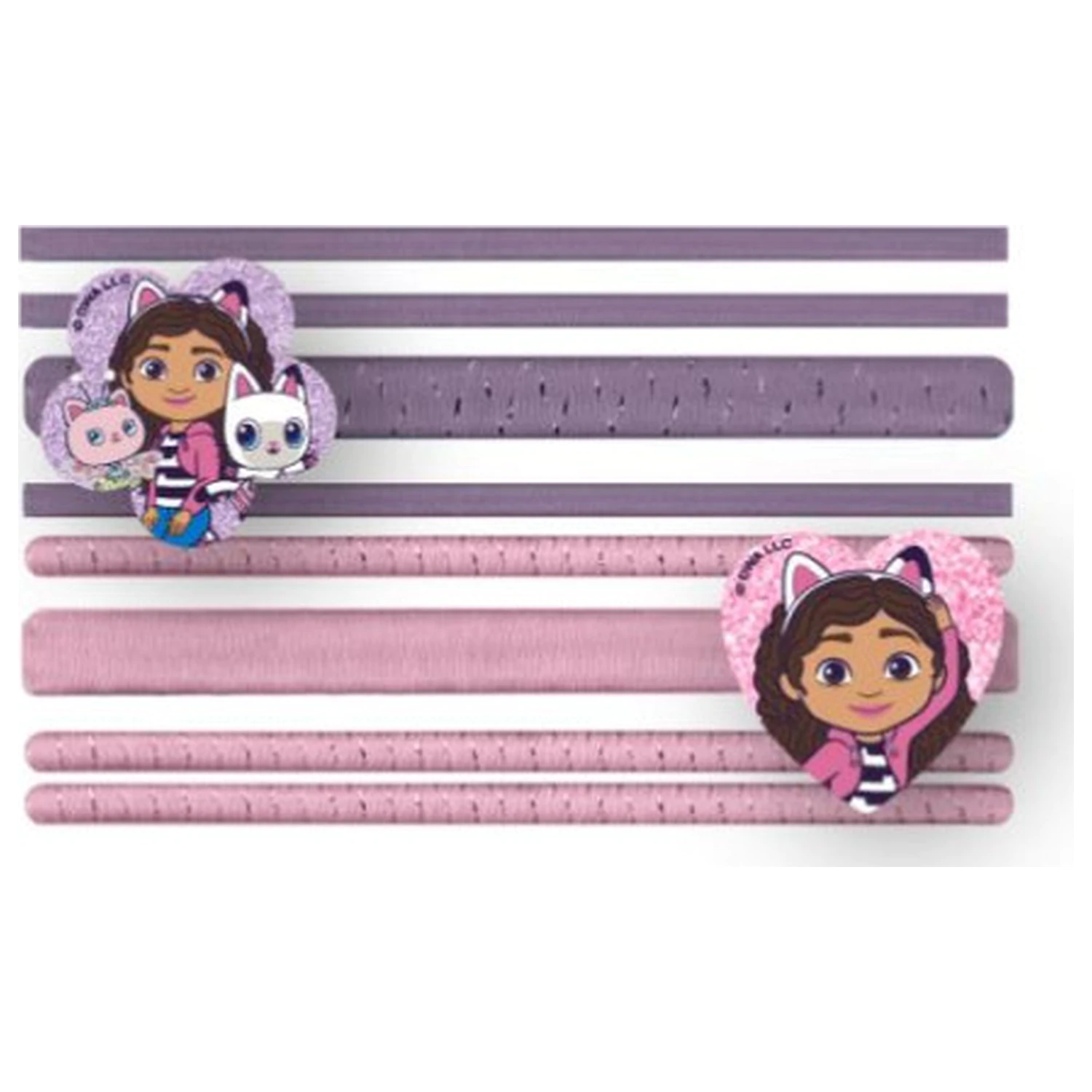 Gabi's Dollhouse Cat Adventures gumičky do vlasů, sada 8 ks fotografii produktu