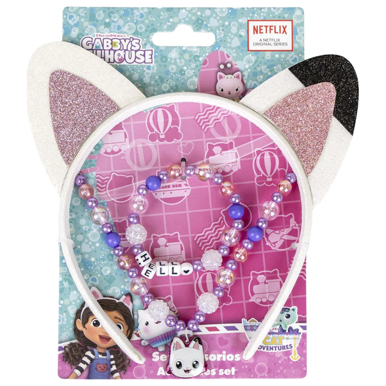 Gabi's Dollhouse kočičí uši šperky a sada čelenek fotografii produktu