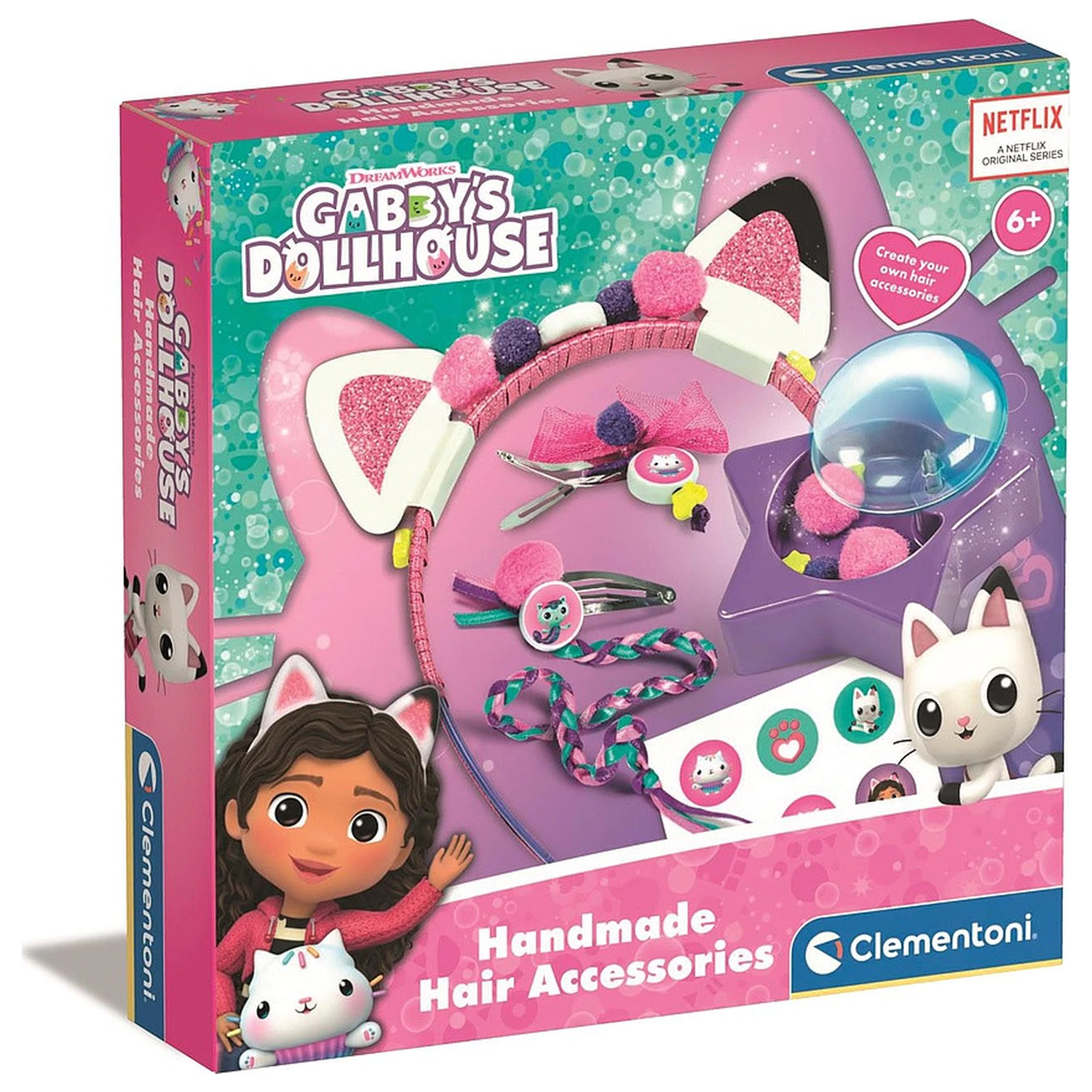 Gabi's Dollhouse Čelenka s kočičíma ušima a doplňky do vlasů Sada fotografii produktu