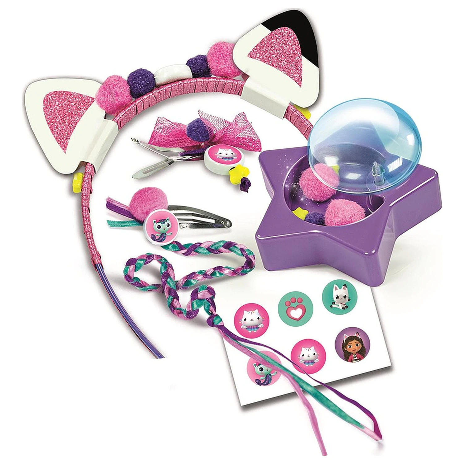 Gabi's Dollhouse Čelenka s kočičíma ušima a doplňky do vlasů Sada fotografii produktu