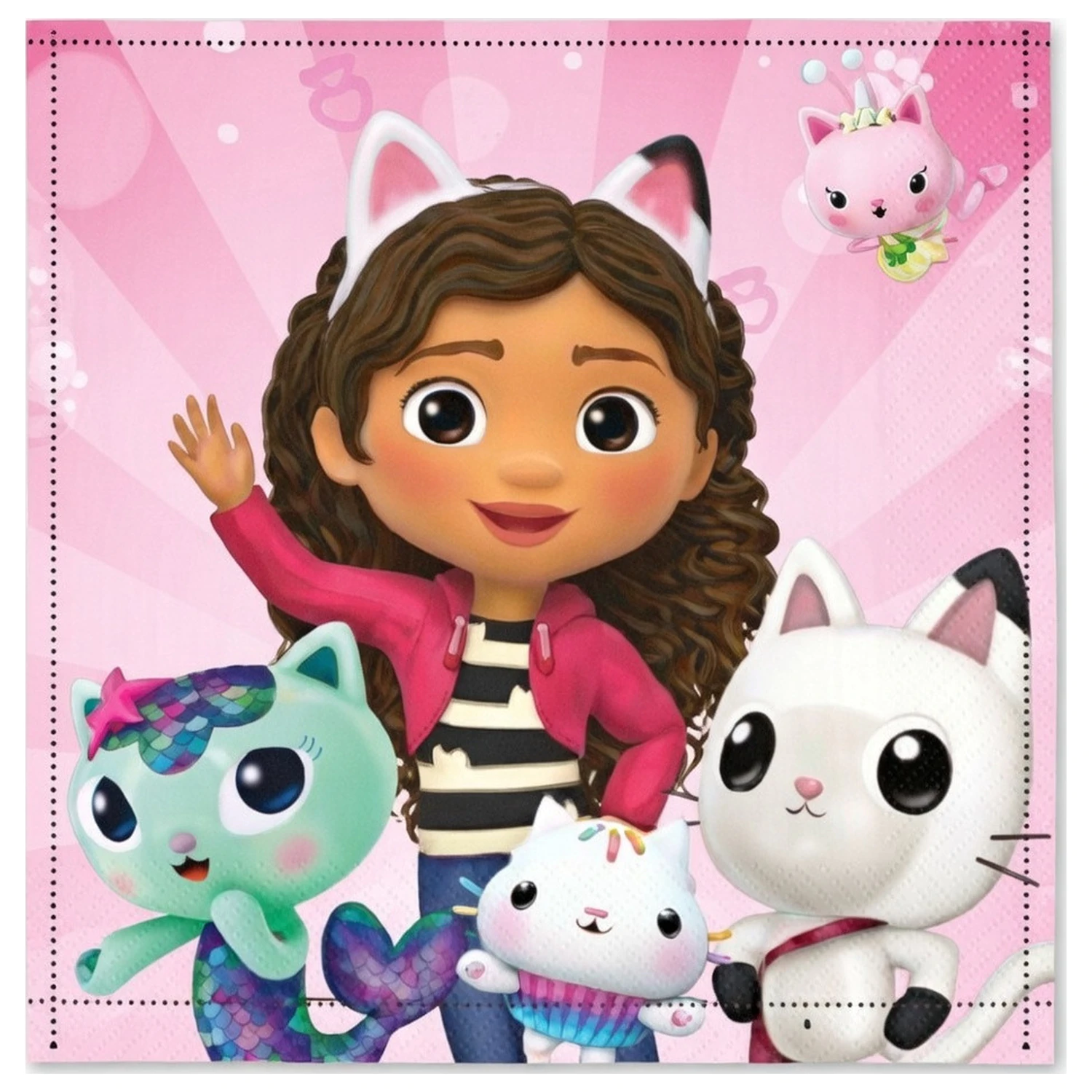 Gabi's Dollhouse Cat World Ručník na ruce, Ručník na obličej, Ručník 30x30cm fotografii produktu