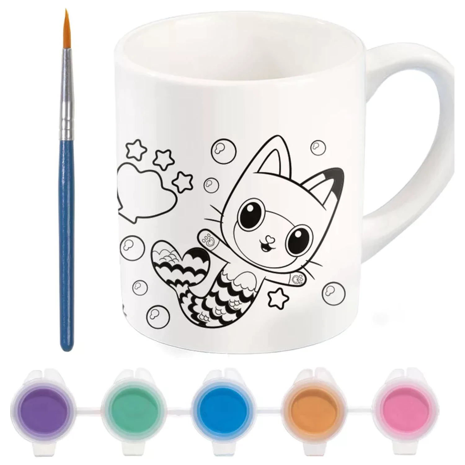 Gabi's Dollhouse Cats Paintable Porcelánový Hrnek 235 ml fotografii produktu