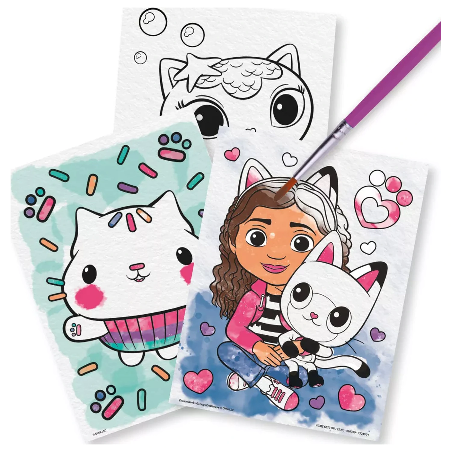 Gabi's Dollhouse Gabby Cats Sada omalovánek fotografii produktu