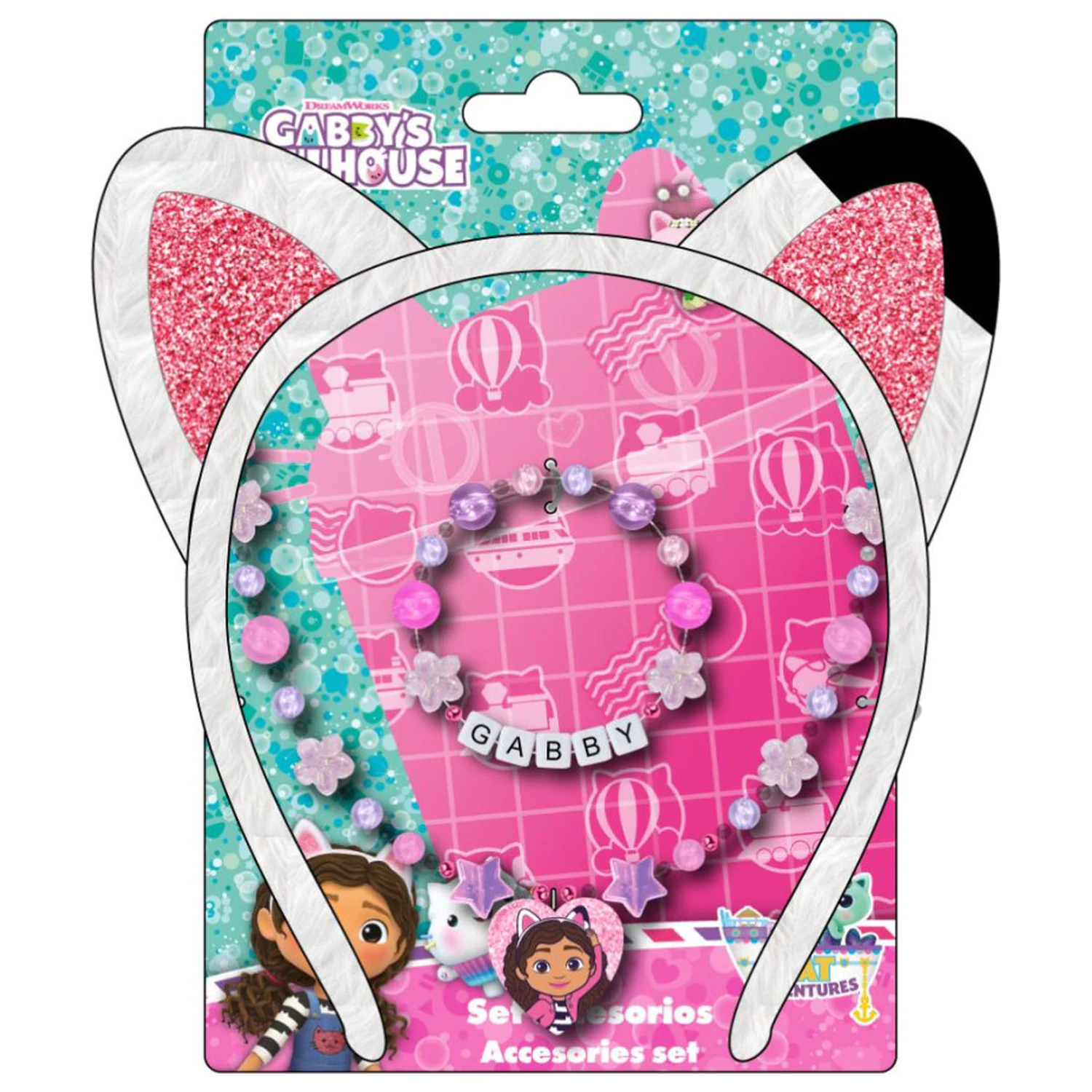 Gabi's Dollhouse Sada květinových šperků a čelenky fotografii produktu