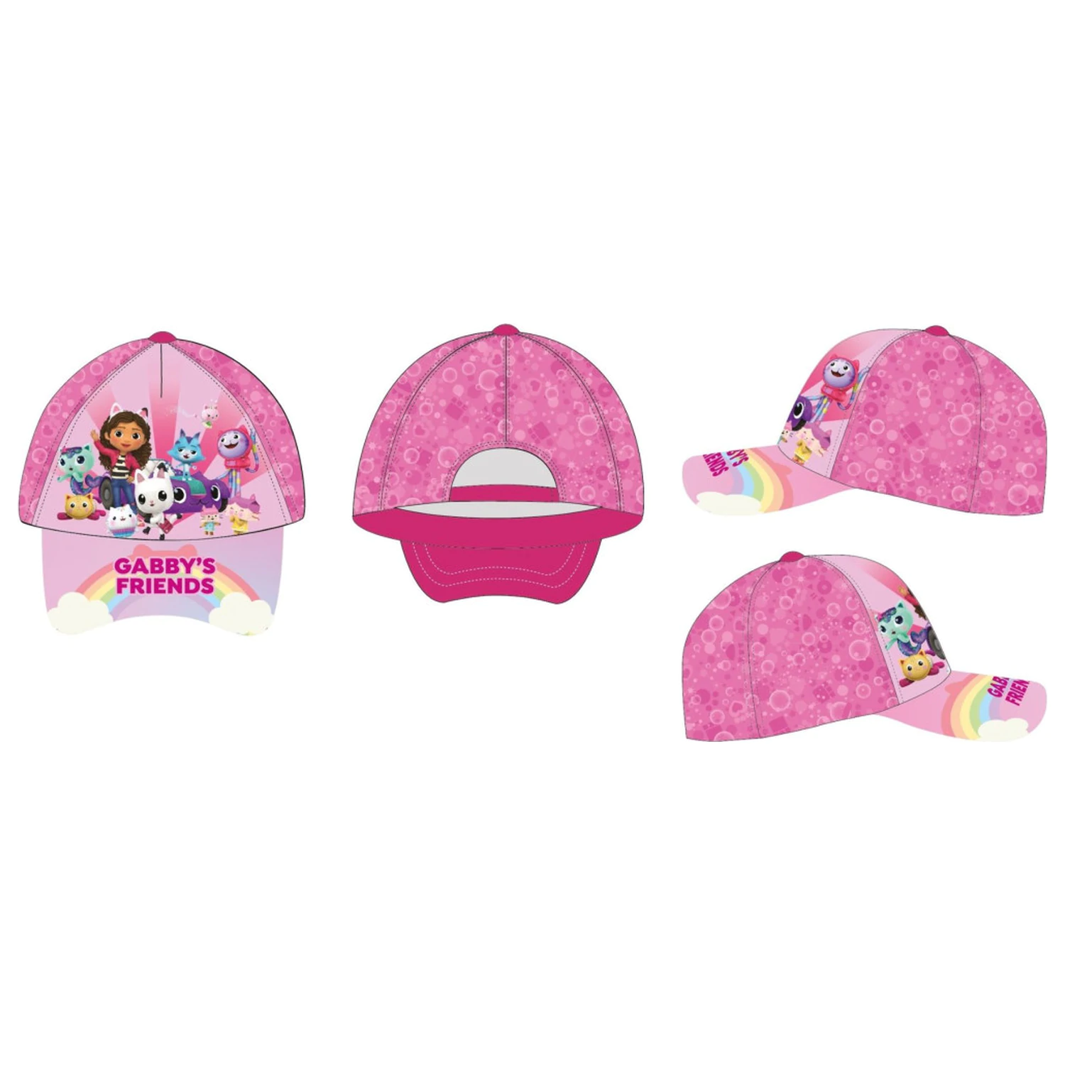 Dětská baseballová čepice Gabi's Dollhouse Friends 53 cm fotografii produktu