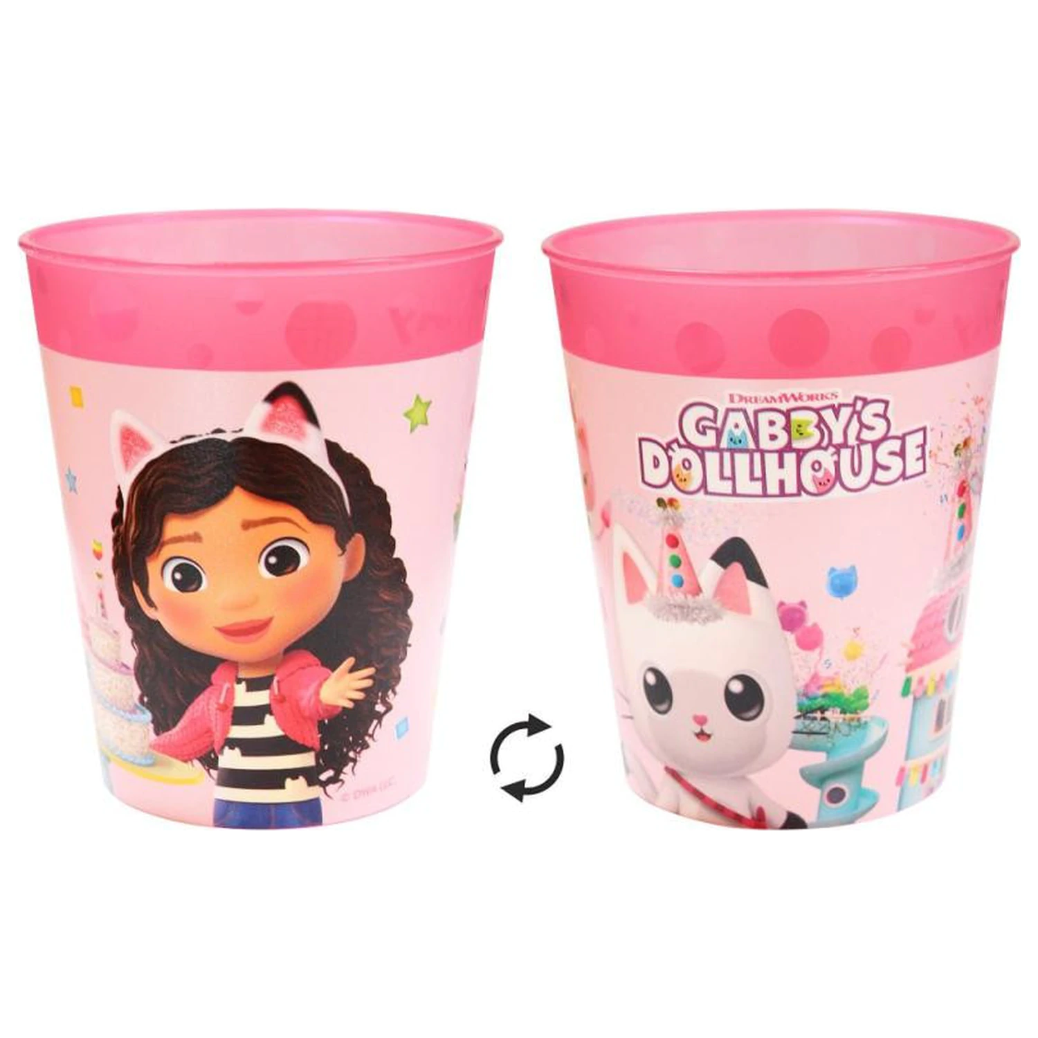 Gabby's Dollhouse Friends Micro Premium plastový pohár 250 ml fotografii produktu