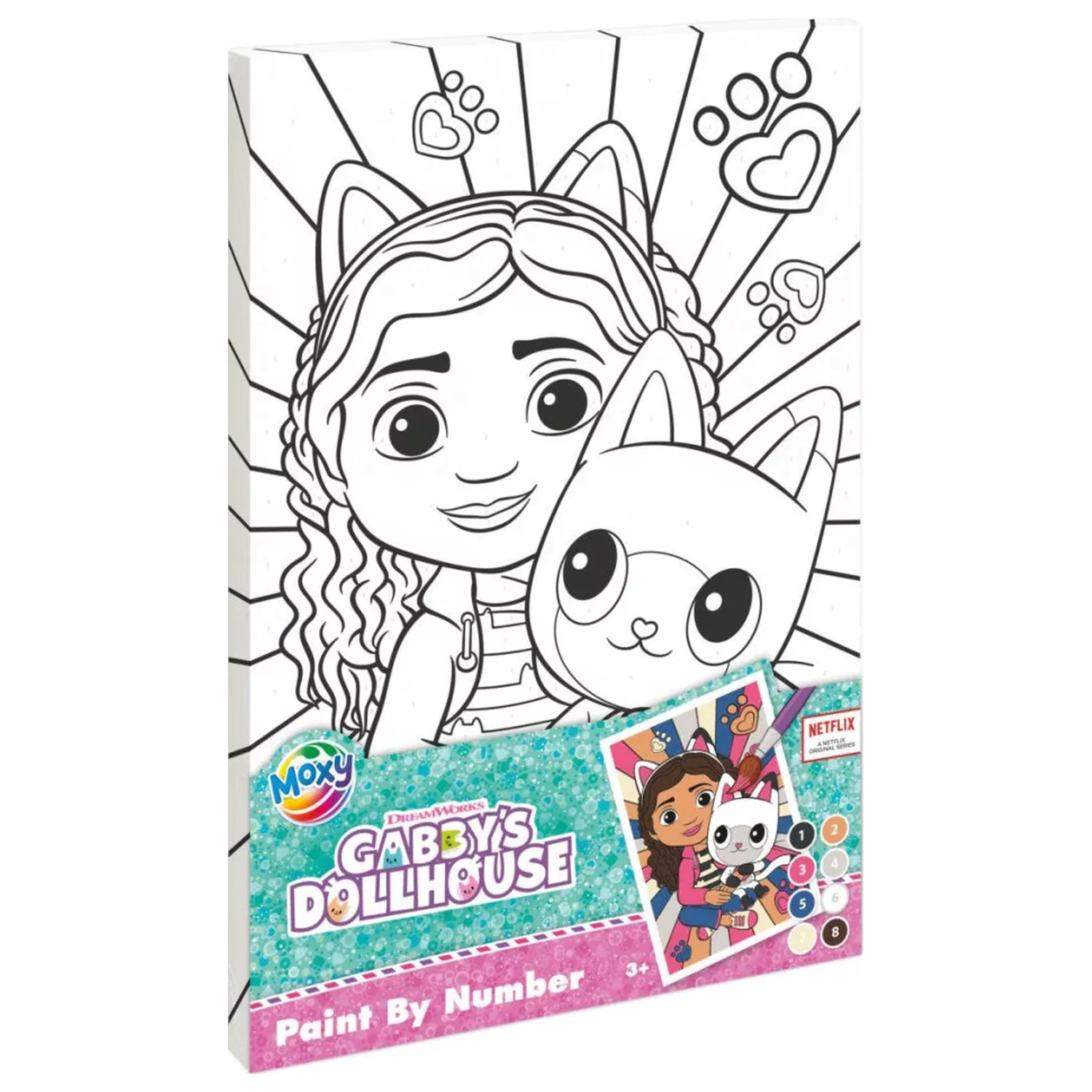 Gabi's Dollhouse Friends četné omalovánky sada fotografii produktu