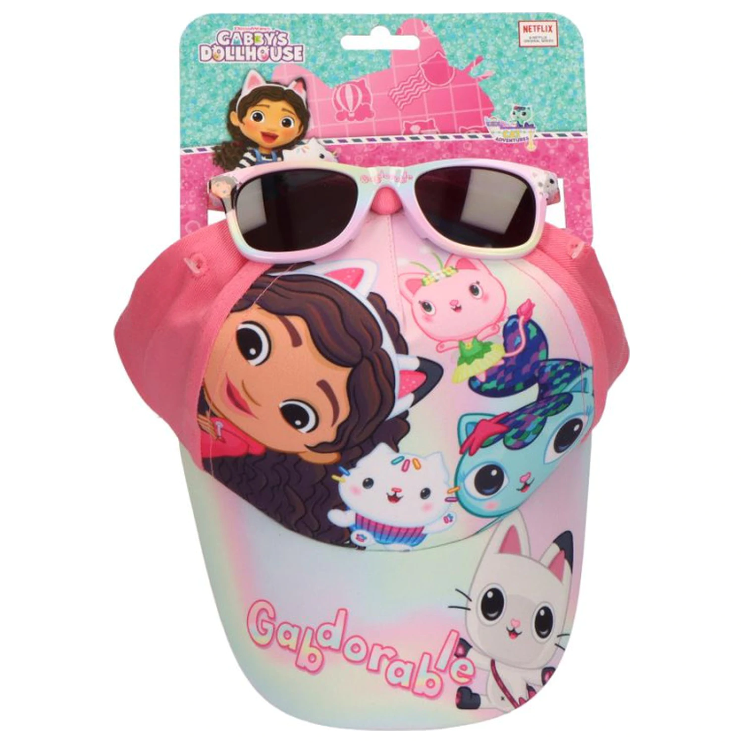 Gabi's Dollhouse Gabdorable sada slunečních brýlí a baseballové čepice fotografii produktu
