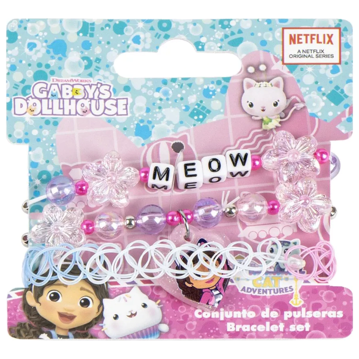 Gabi's Dollhouse Meow náramek, sada 3 ks fotografii produktu