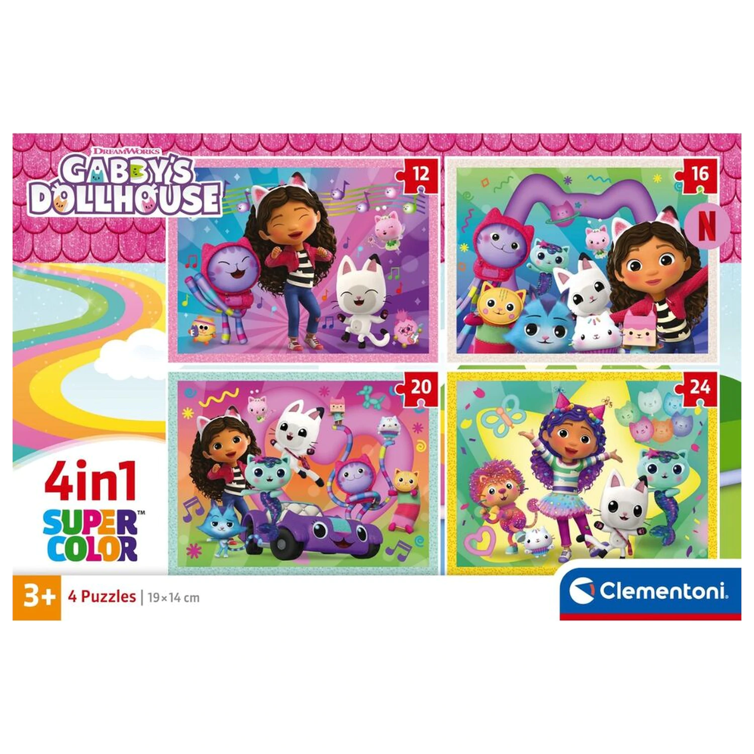 Gabbys Dollhouse puzzle 12-16-20-24 ks fotografii produktu