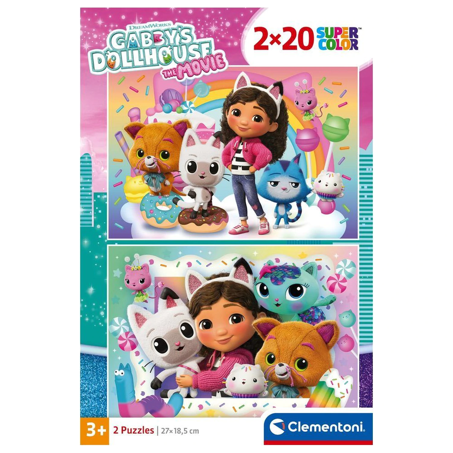 Gabbys Dollhouse puzzle 2x20 dílků fotografii produktu