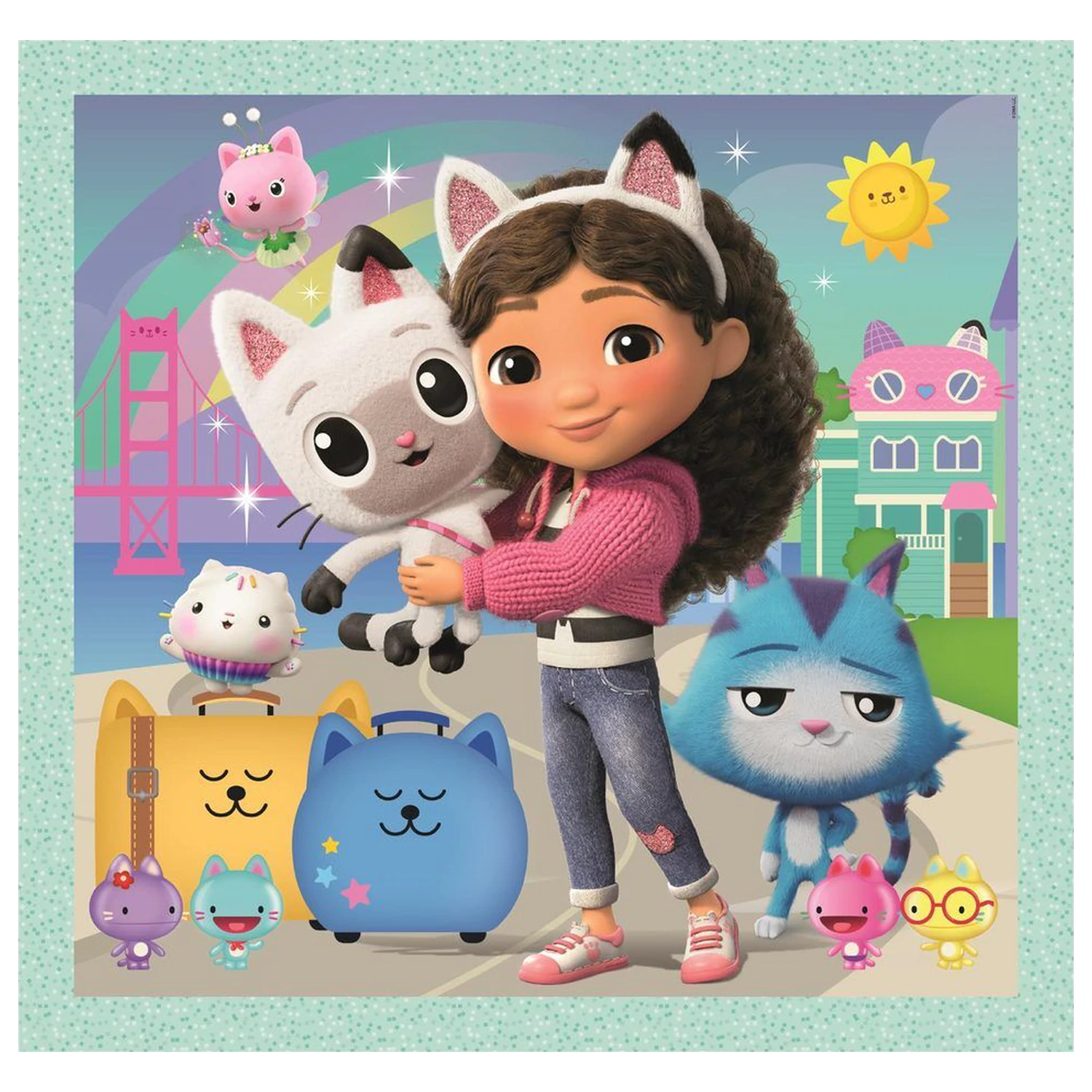 Gabbys Dollhouse puzzle 3x48 dílků fotografii produktu