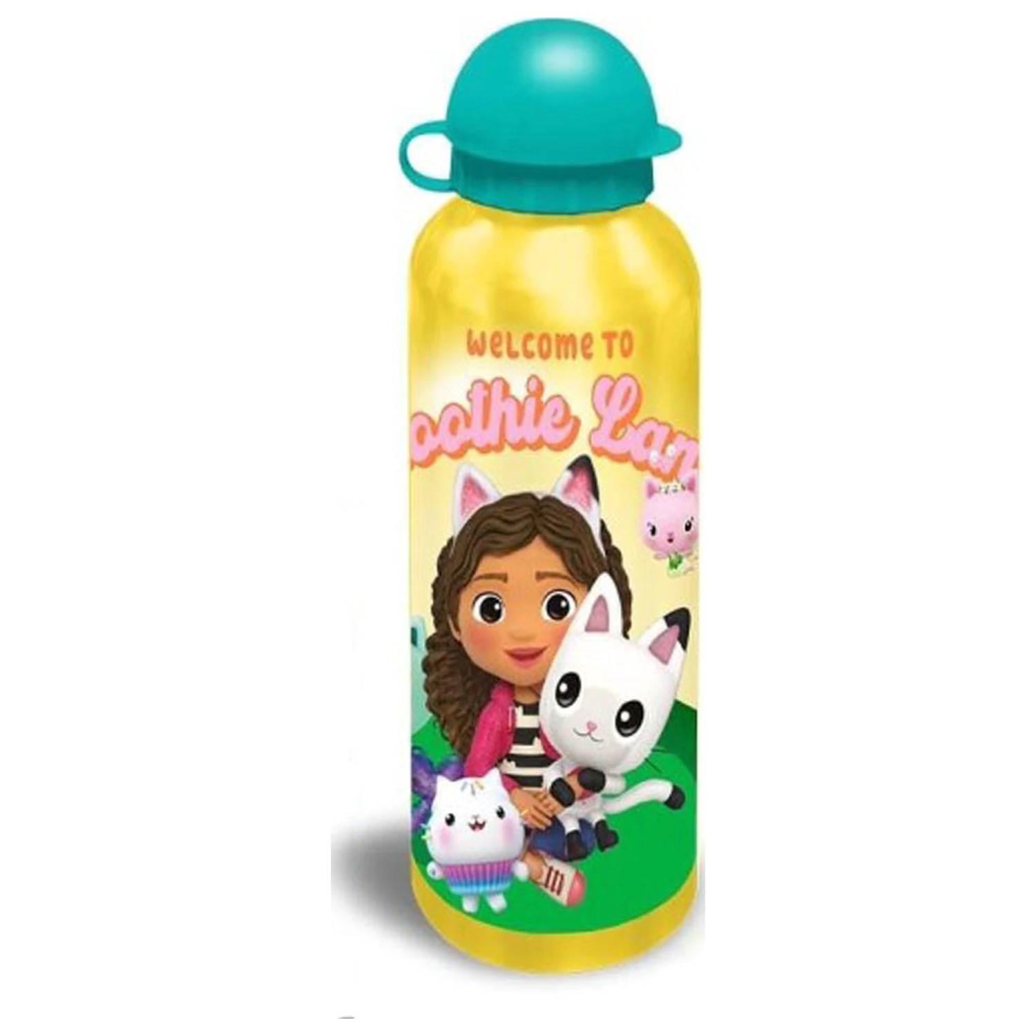 Gabi's Dollhouse Smoothie Land hliníková lahev na vodu s pítkem 500 ml fotografii produktu