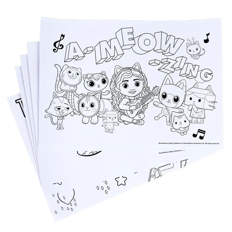 Gabbys Dollhouse sada psacích potřeb na vybarvování fotografii produktu