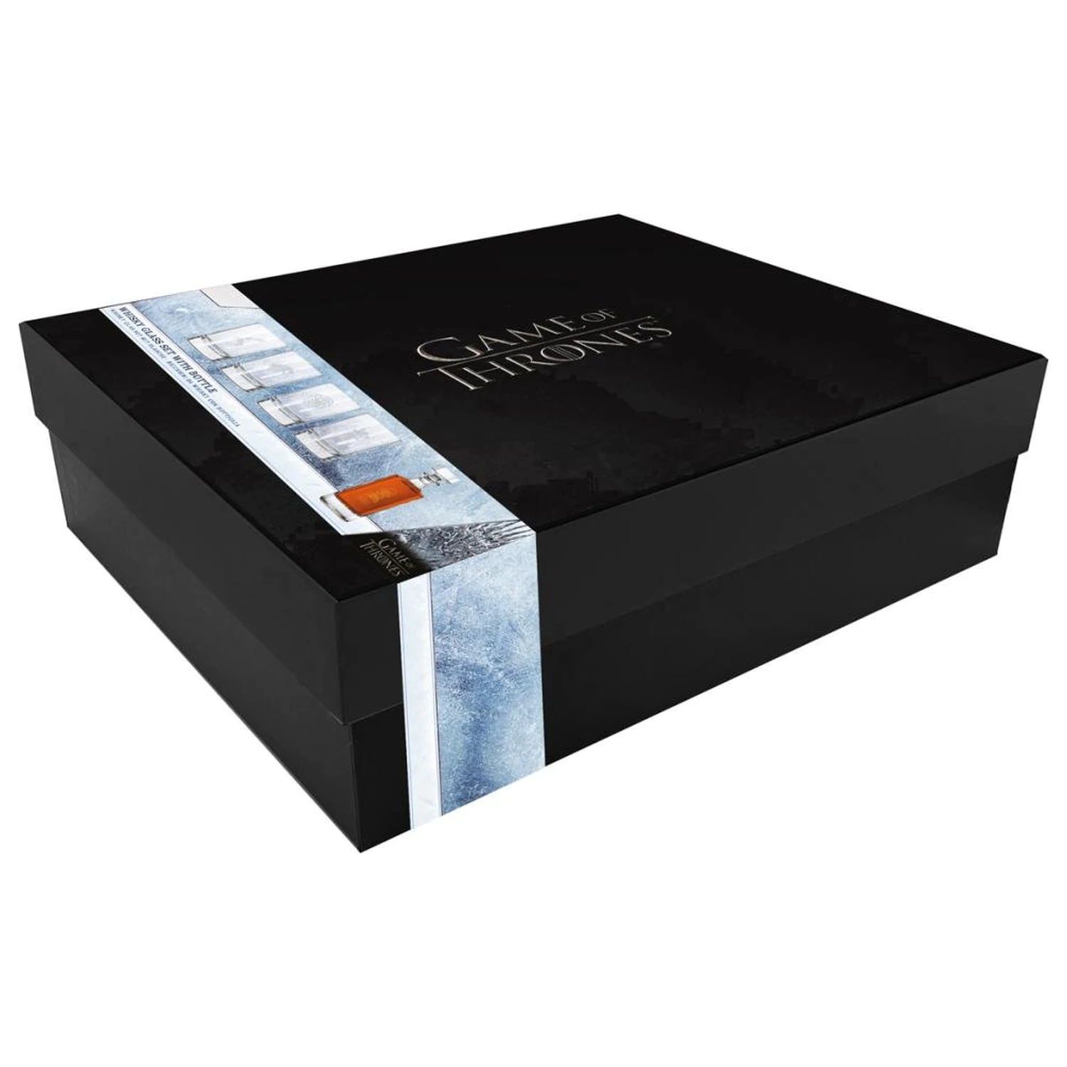 Game of Thrones sada se 4 gravírovanými sklenicemi na whiskey fotografii produktu