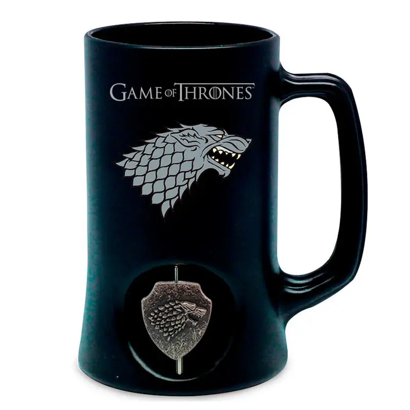 Game of Thrones logo 3D Stark džbán fotografii produktu