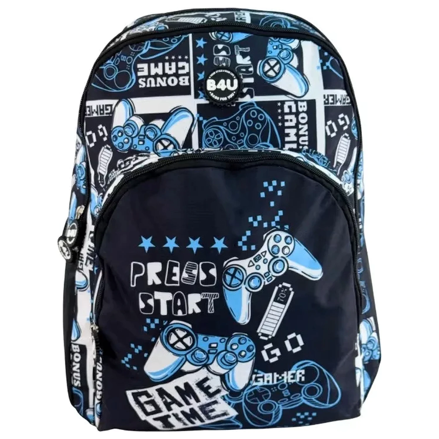 Gamer Press Start školní taška, taška 44 cm fotografii produktu