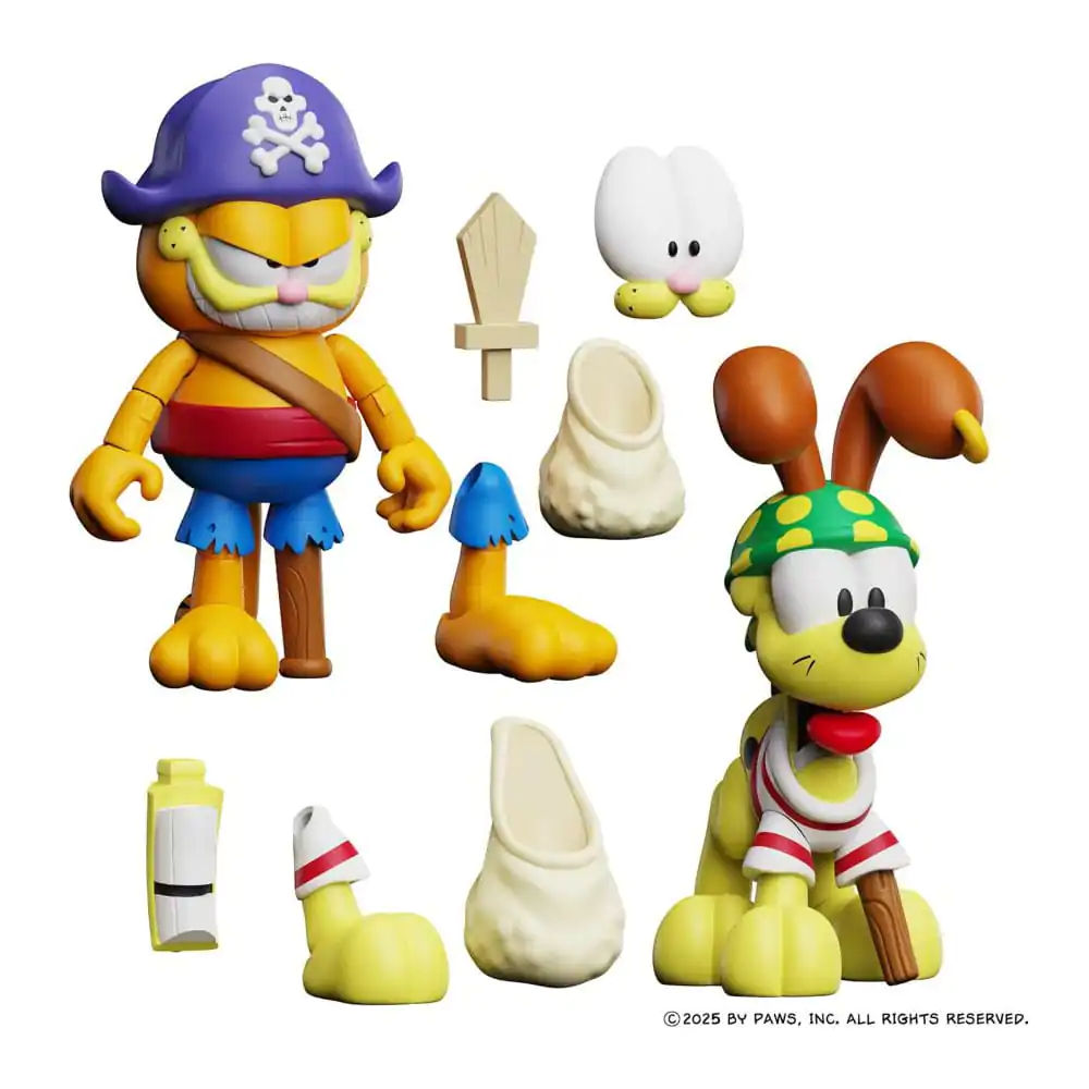 Garfield akční figurky 2 balení Pirate Garfield a Pirate Odie fotografii produktu
