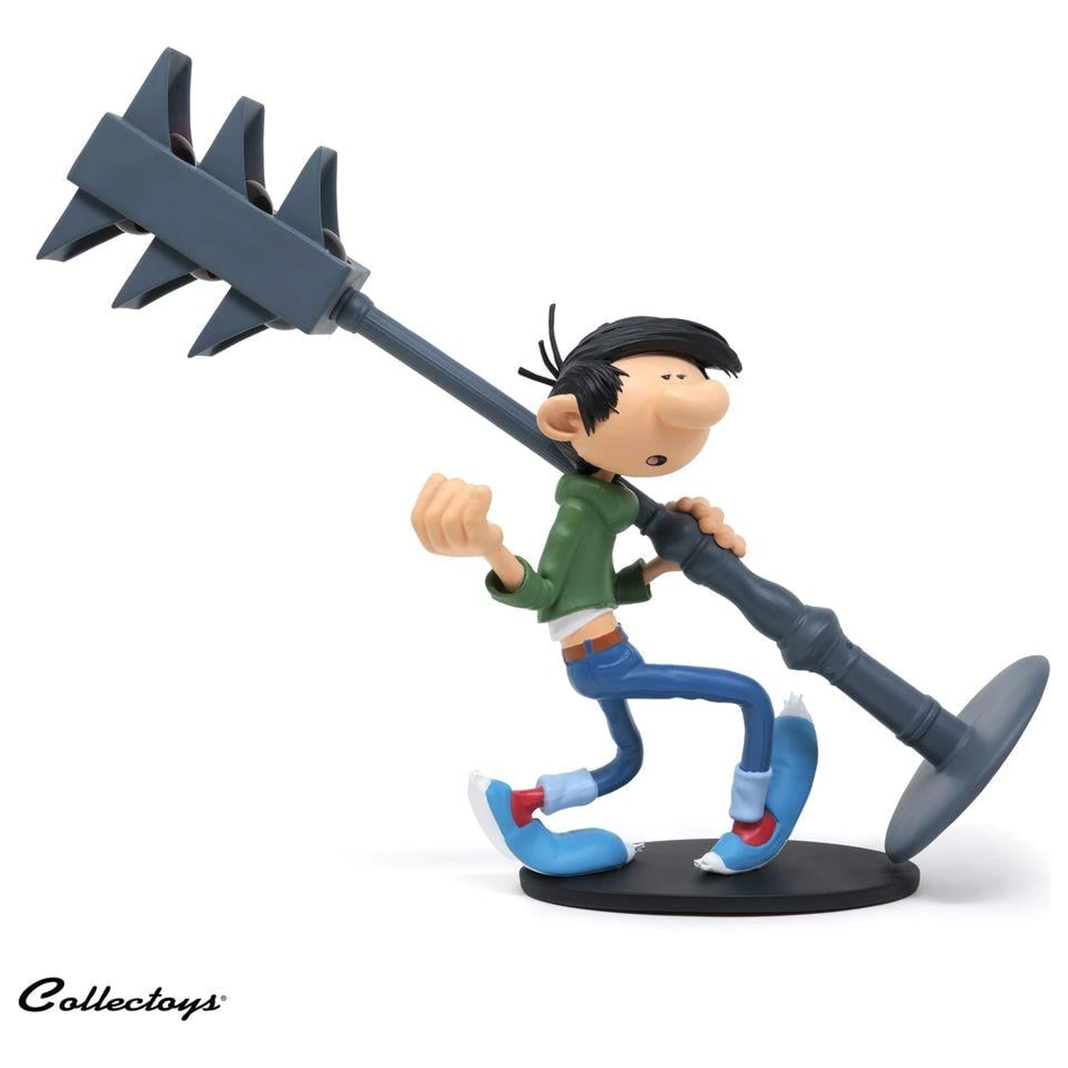Gaston Lagaffe Figurine Resine Invention of traffic light 25 cm fotografii produktu