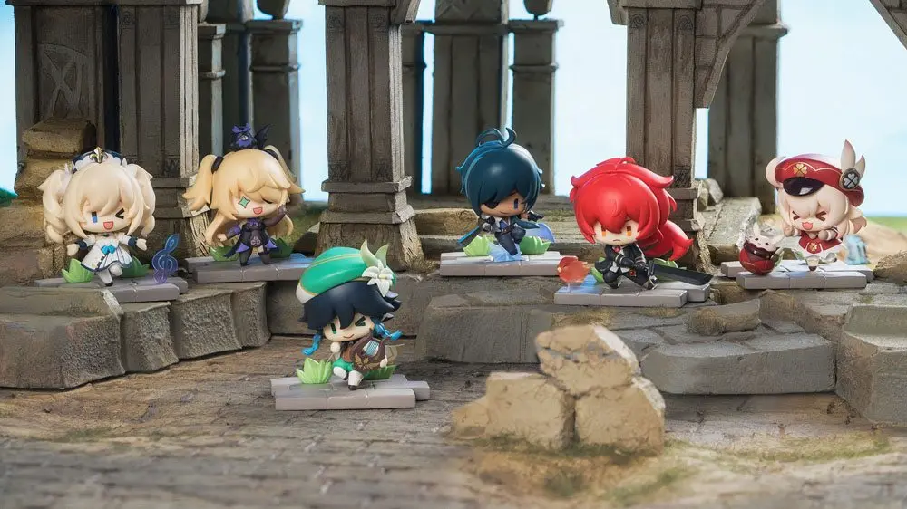 Genshin Impact Battle Scene Series Sběratelská figurka, balení po 6 kusech, edice Mondstadt, 5 cm fotografii produktu