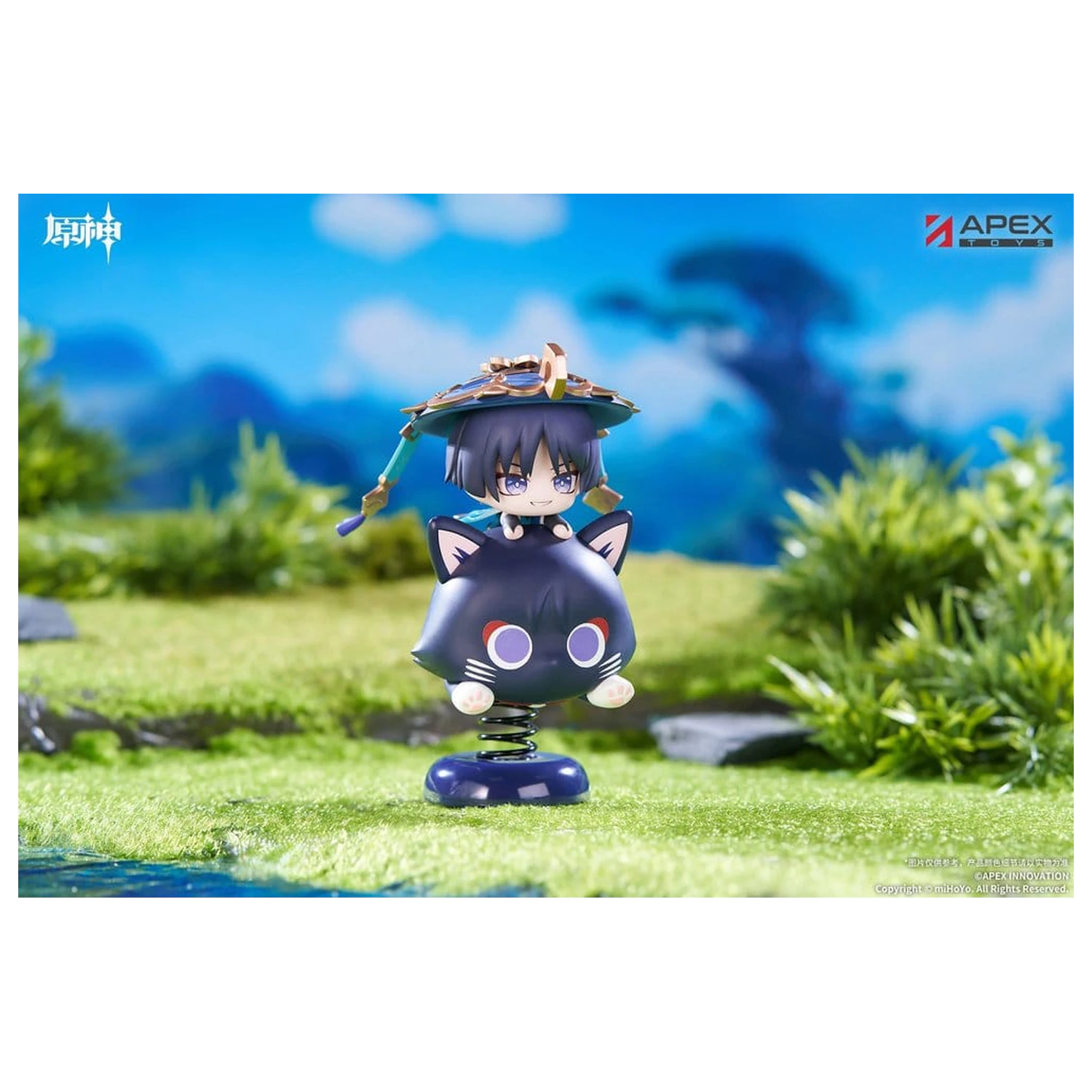 Genshin Impact Chibi Chara Yurayura Stand PVC figurka Wanderer 11 cm fotografii produktu