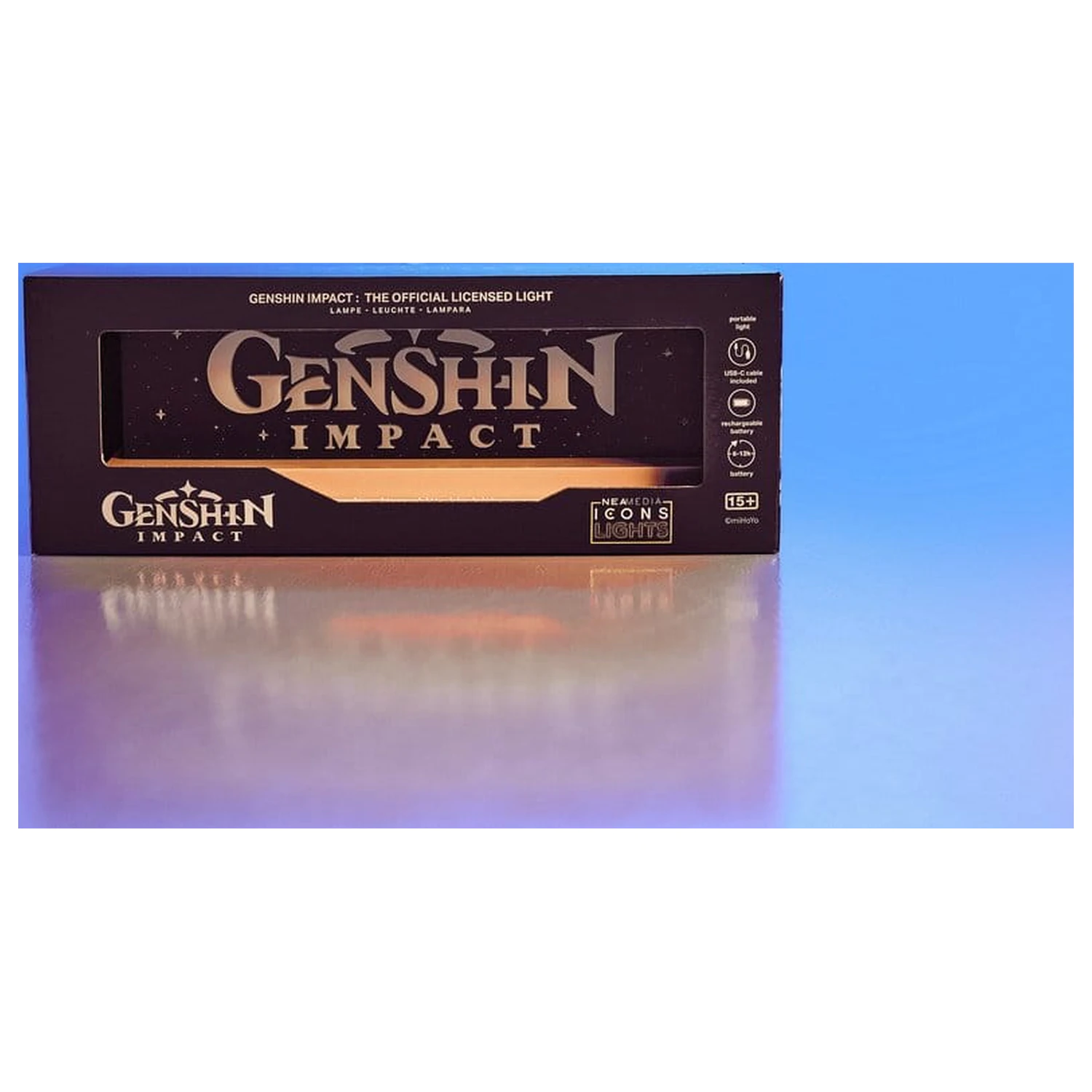 Genshin Impact LED logo lampa fotografii produktu