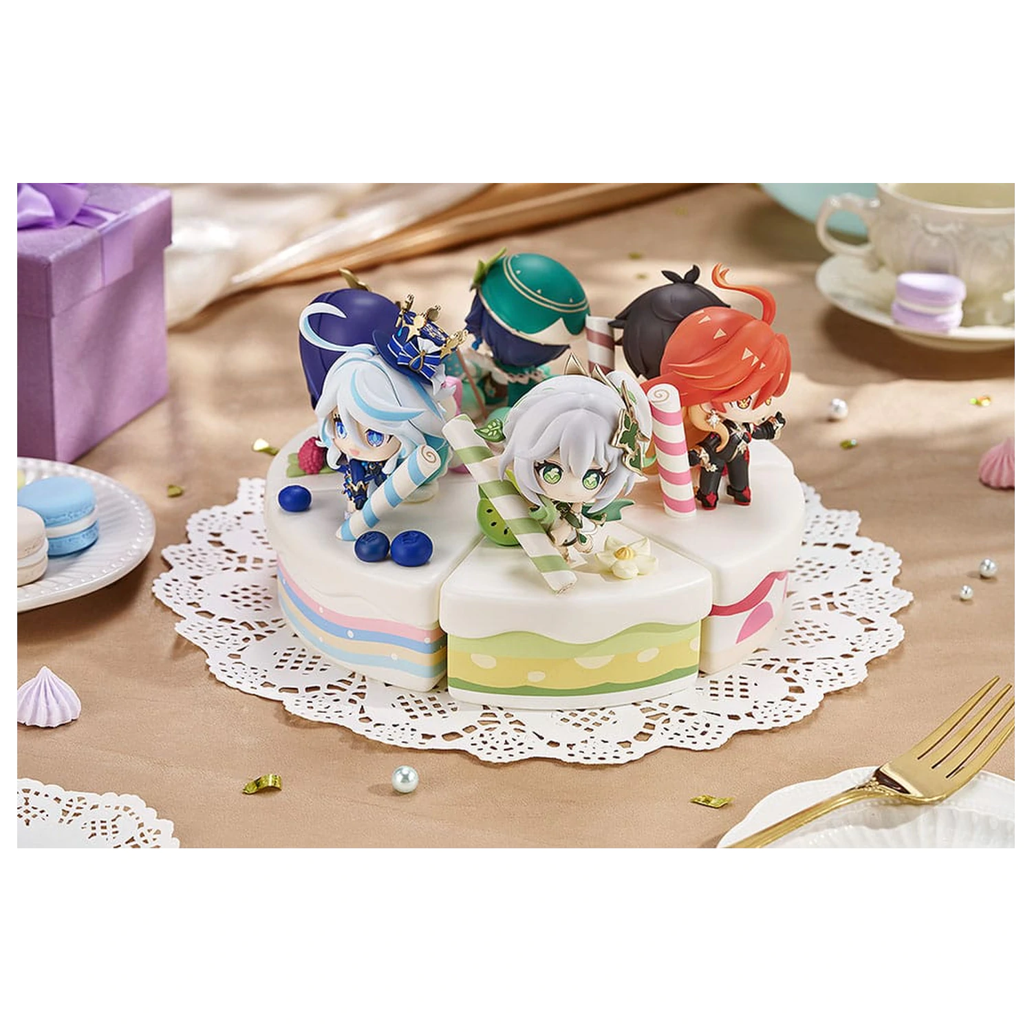 Genshin Impact Wondrous Travels Series Figurka Zhongli Chibi 12 cm fotografii produktu