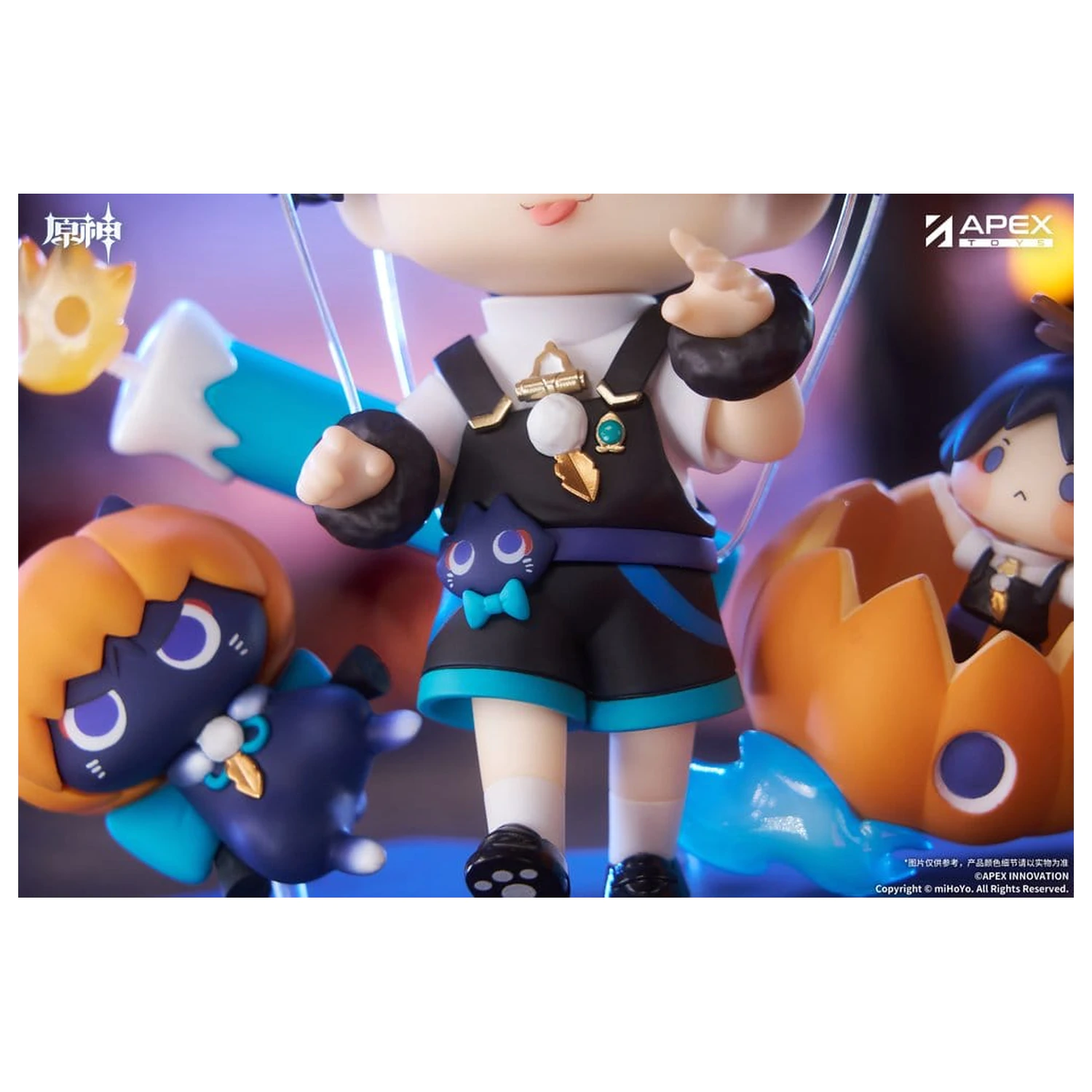 Genshin Impact You Ye Qi Xiang Series Chibi Chara PVC Soška Wanderer 10 cm fotografii produktu