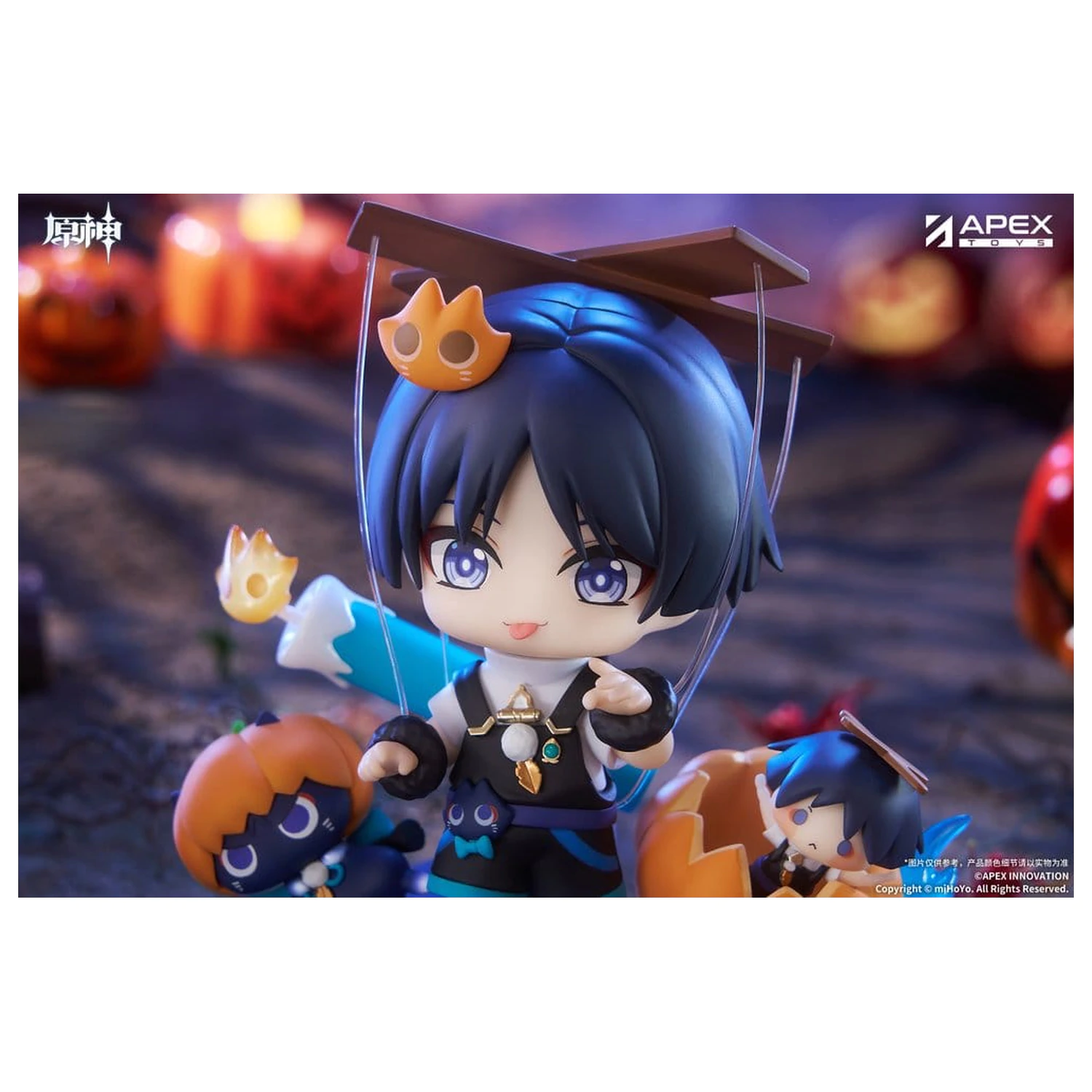 Genshin Impact You Ye Qi Xiang Series Chibi Chara PVC Soška Wanderer 10 cm fotografii produktu